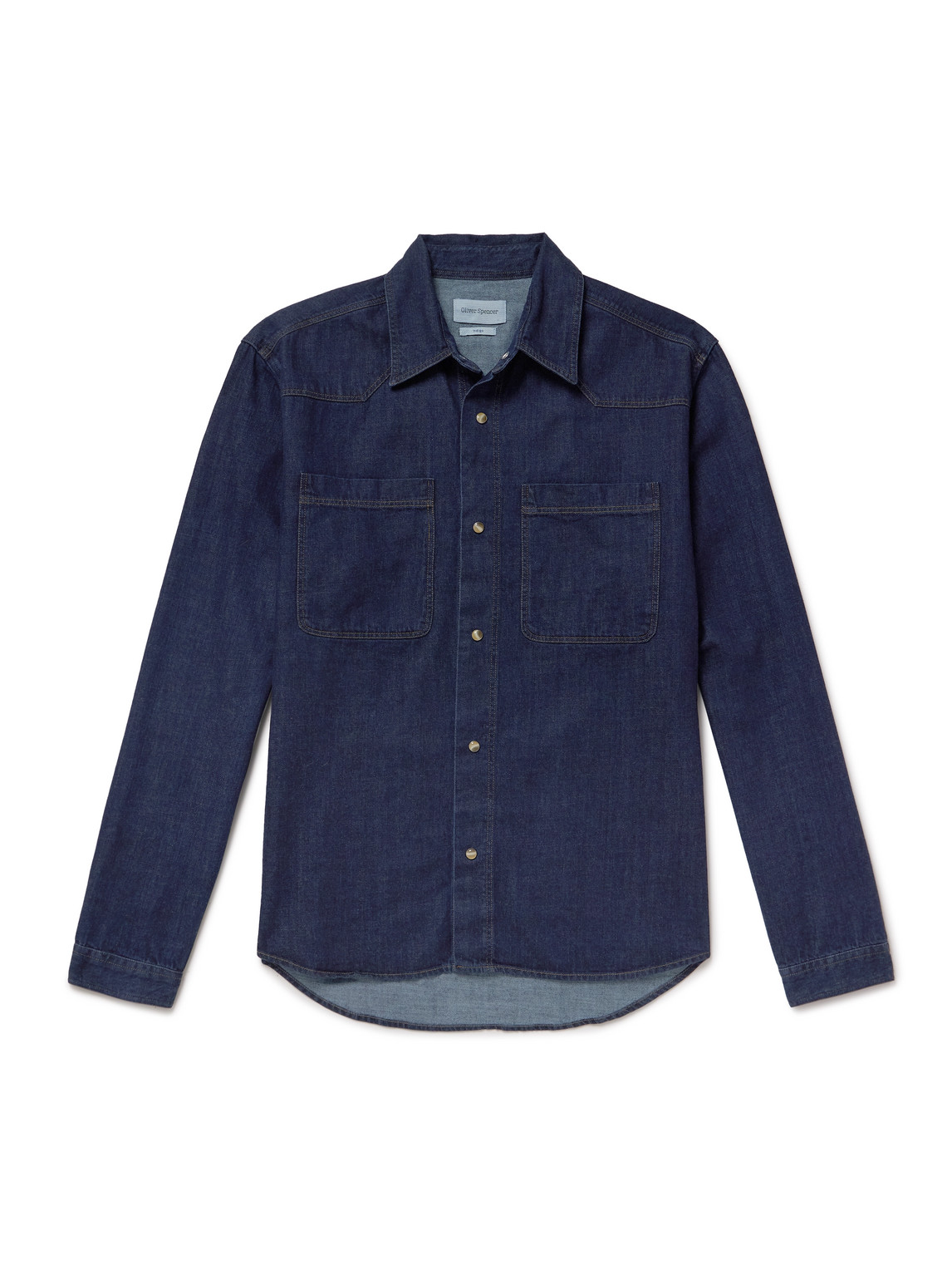 Oliver Spencer Quito Denim Shirt In Blue