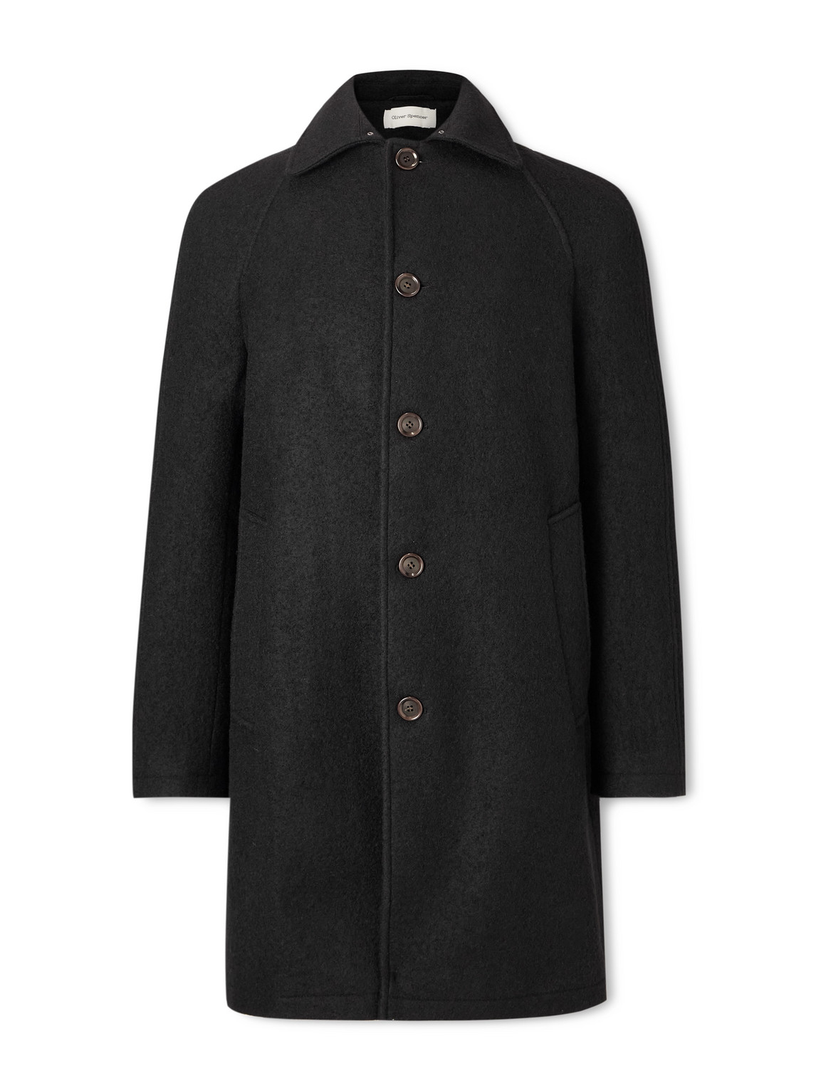 Oliver Spencer Arnold Wool Coat In Multi