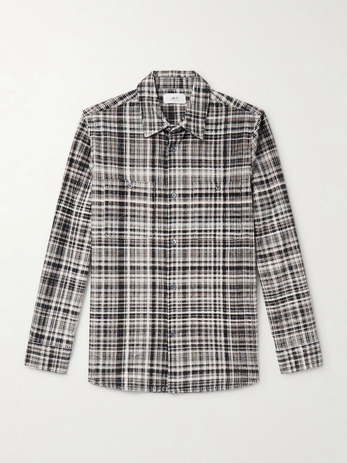 MR P. Checked Cotton-Corduroy Shirt - Men