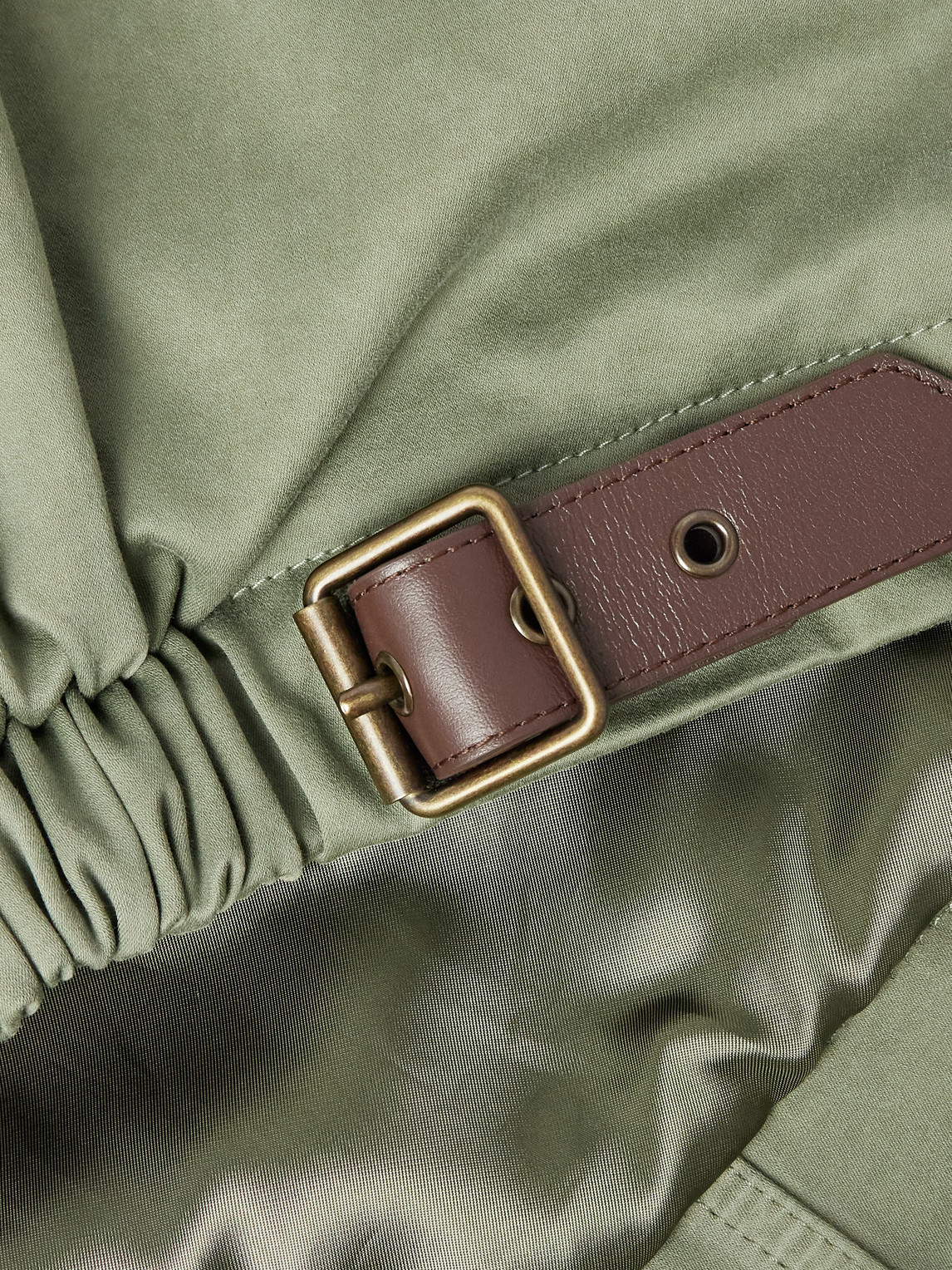 Loewe Garment-dyed Cotton Jacket In Green