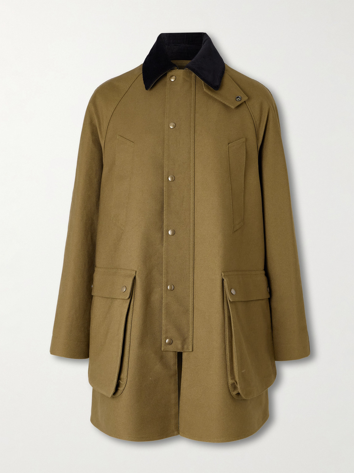 Loewe Trapeze Corduroy-Trimmed Cotton-Drill Jacket - Men
