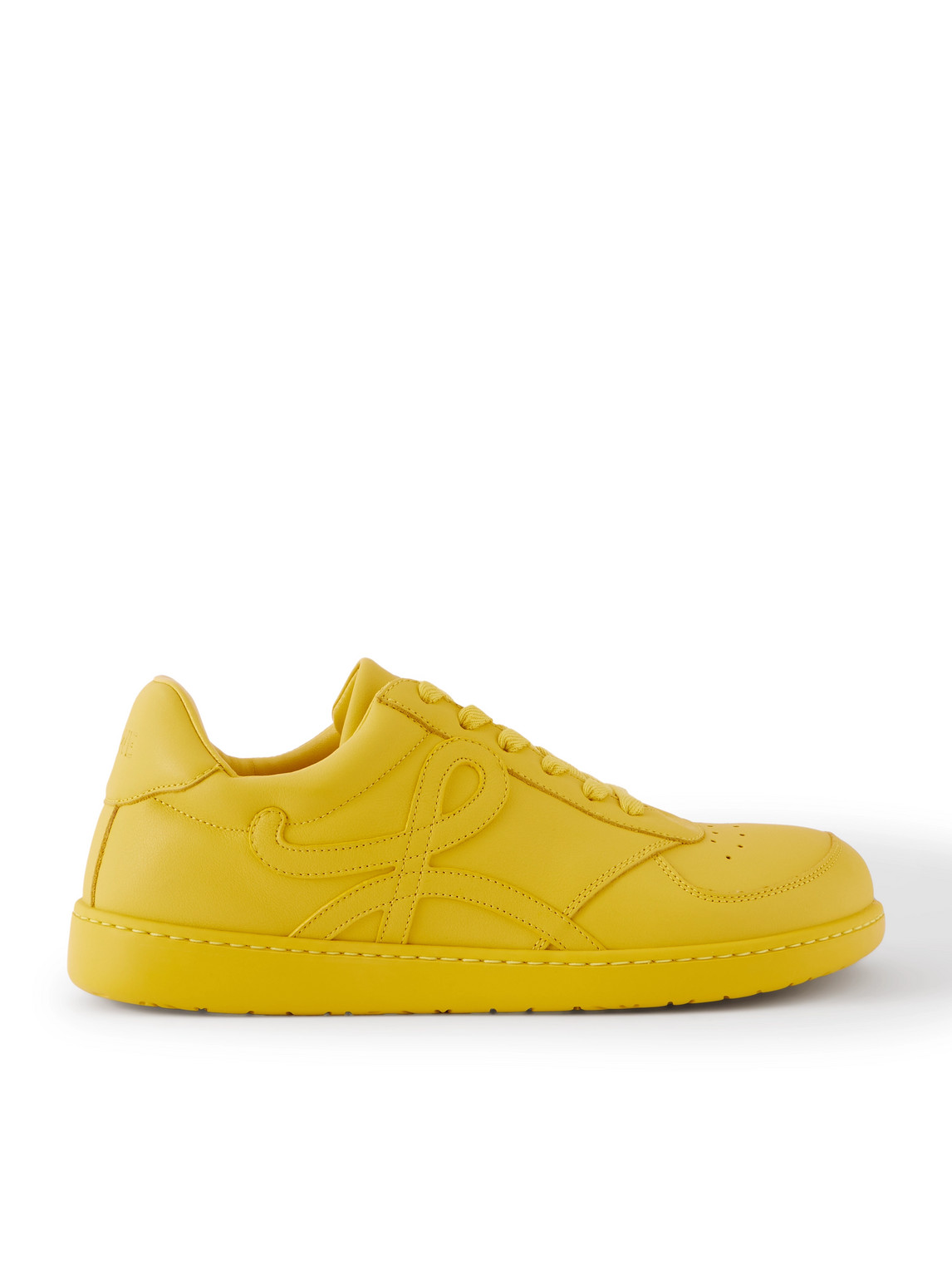 Loewe Jambo Logo-appliquéd Leather Sneakers In Yellow