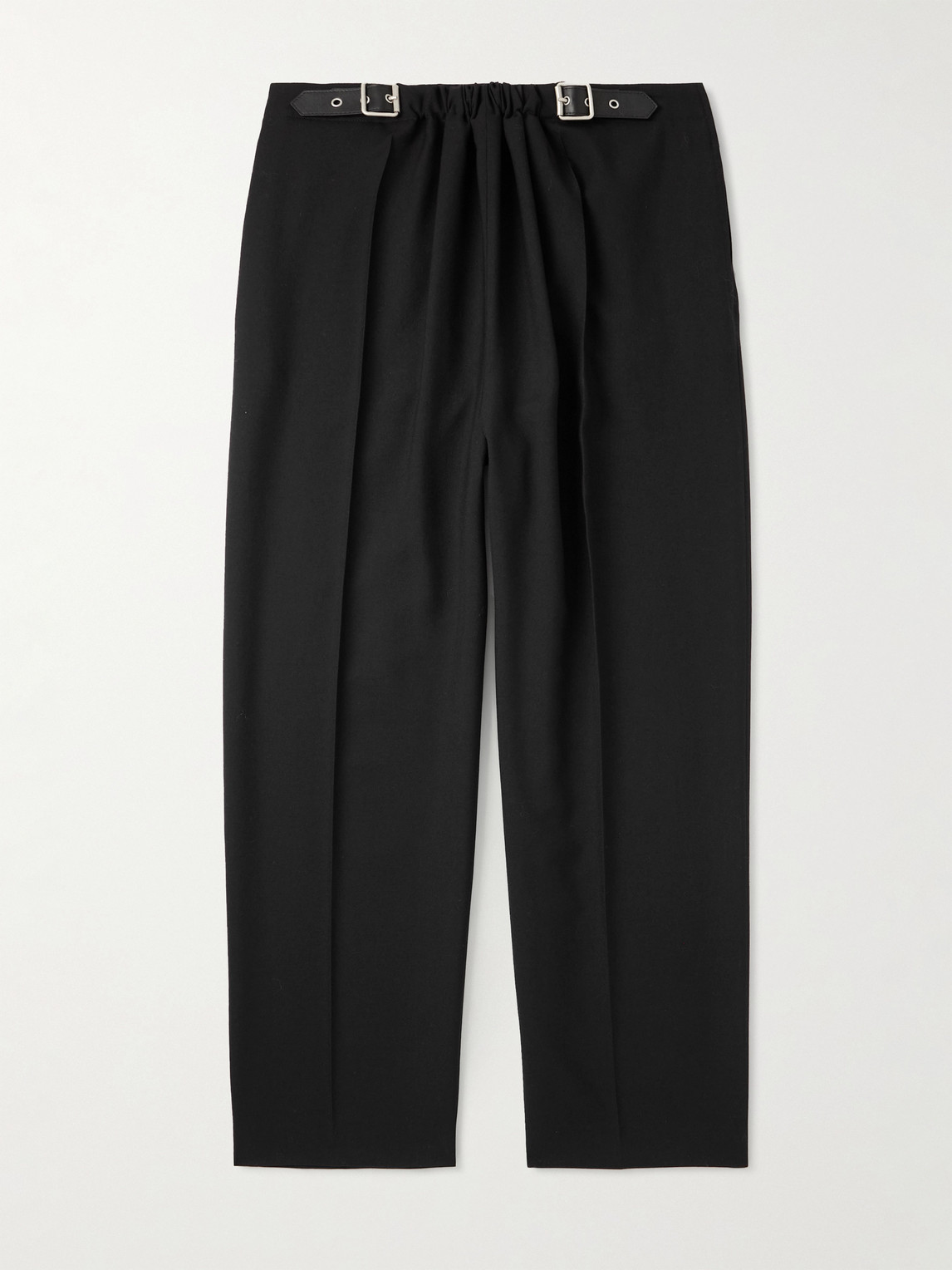 Loewe Wide-Leg Belted Garment-Dyed Cotton-Twill Trousers - Men