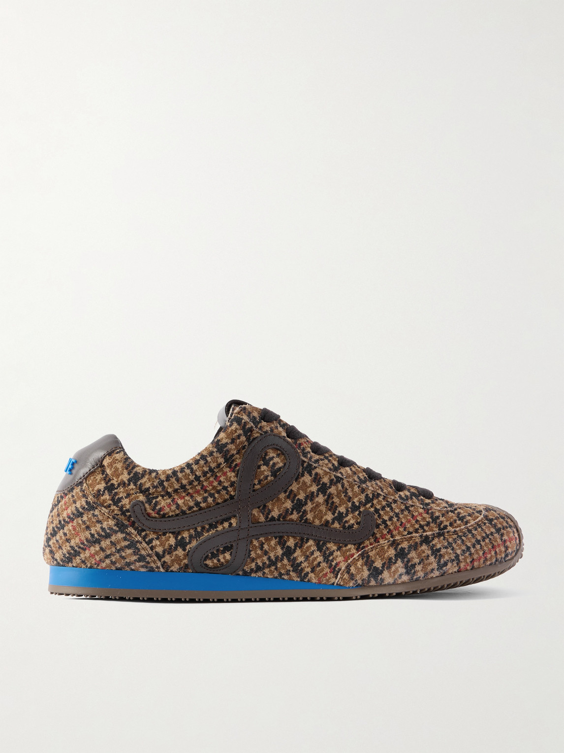 Loewe Ballet Runner 2.0 Leather-Trimmed Checked Wool Sneakers - Men