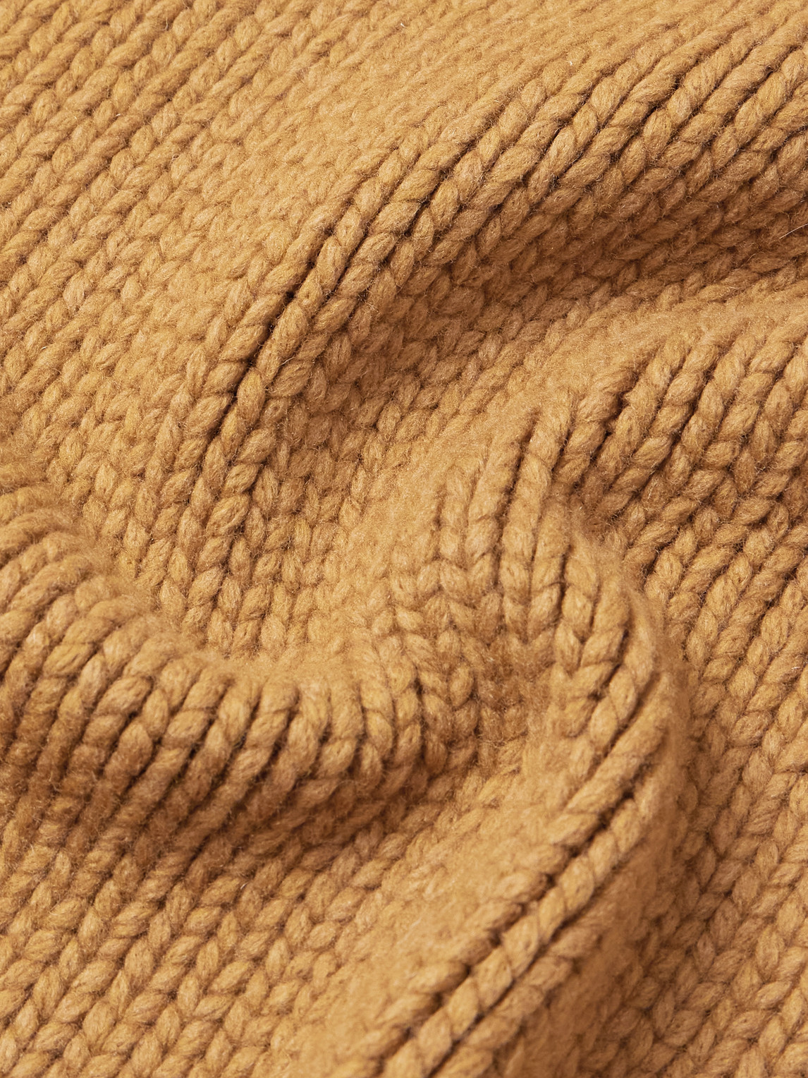 Loewe Suede-trimmed Wool Rollneck Sweater In Brown