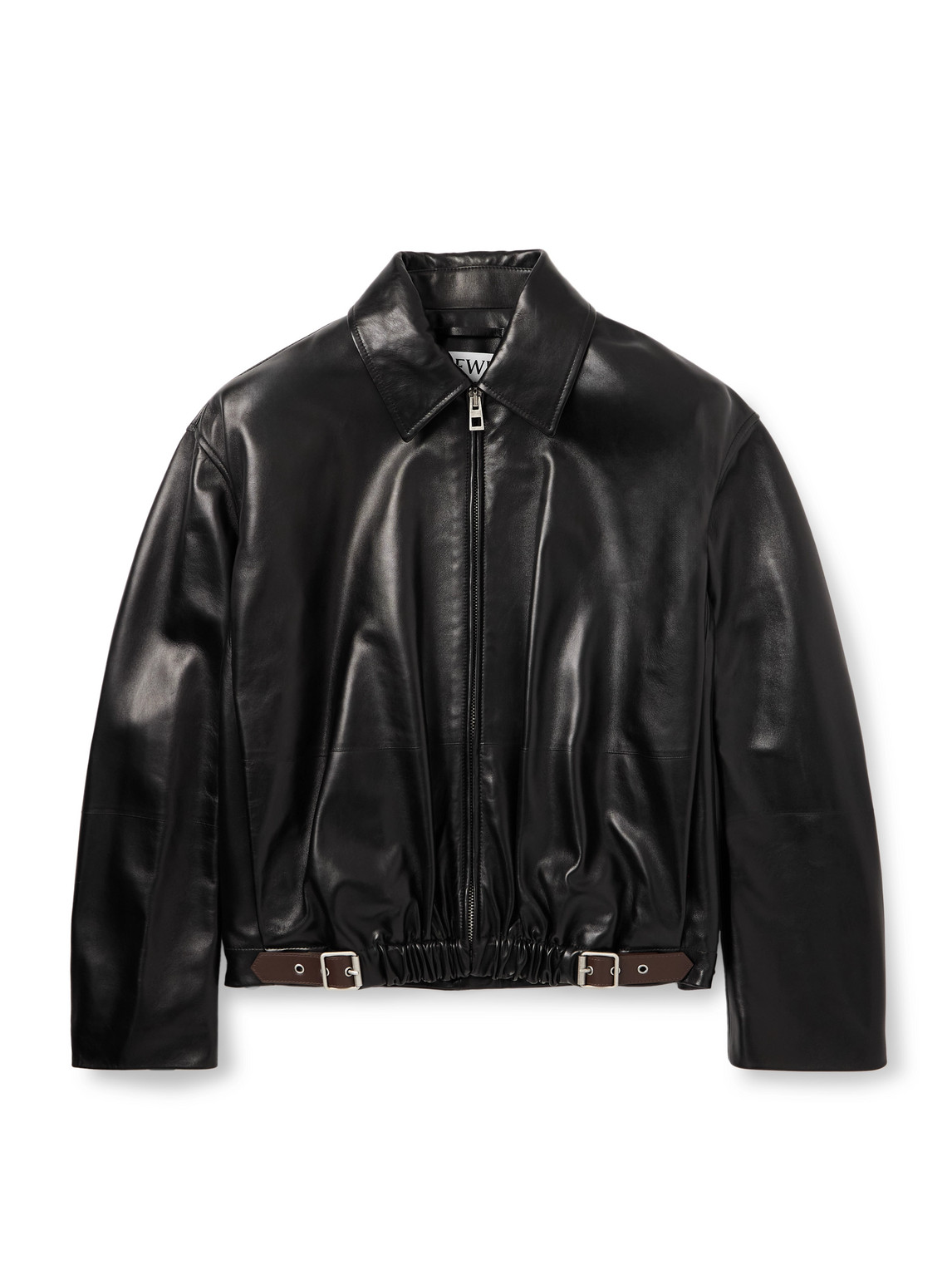 Loewe Leather Jacket In Black