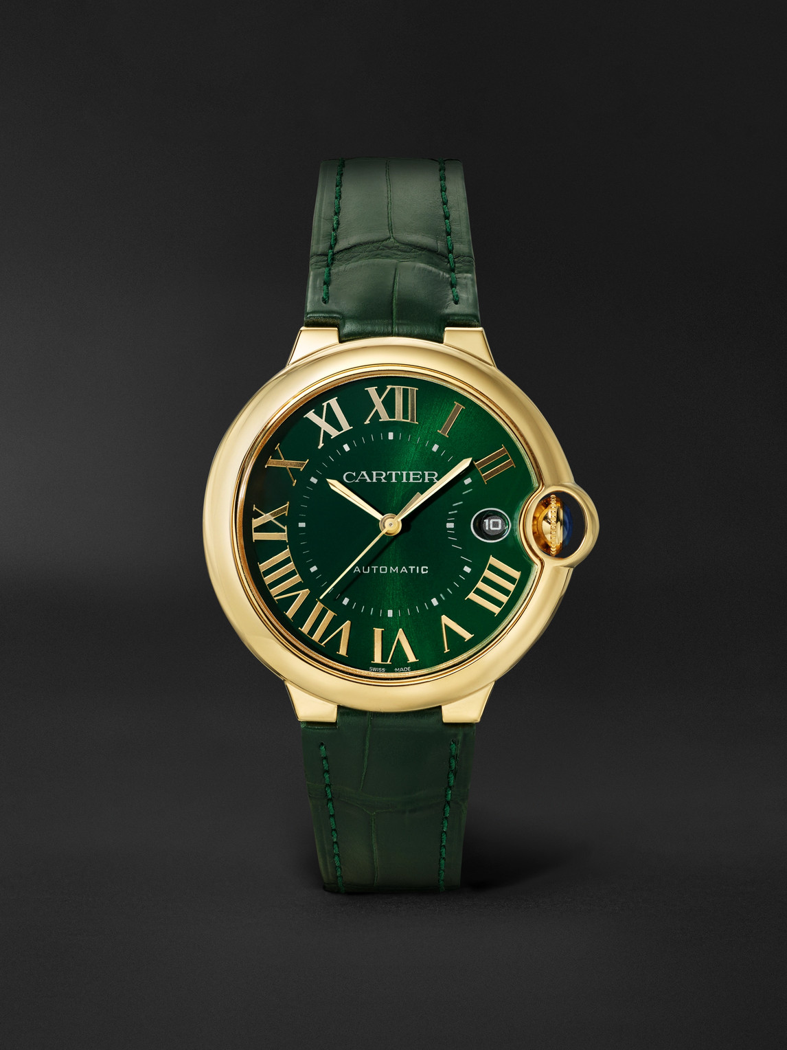 Cartier Ballon Bleu de  Automatic 18-Karat Gold Watch, Ref. WGBB0062 - Men | Thumbnail 6