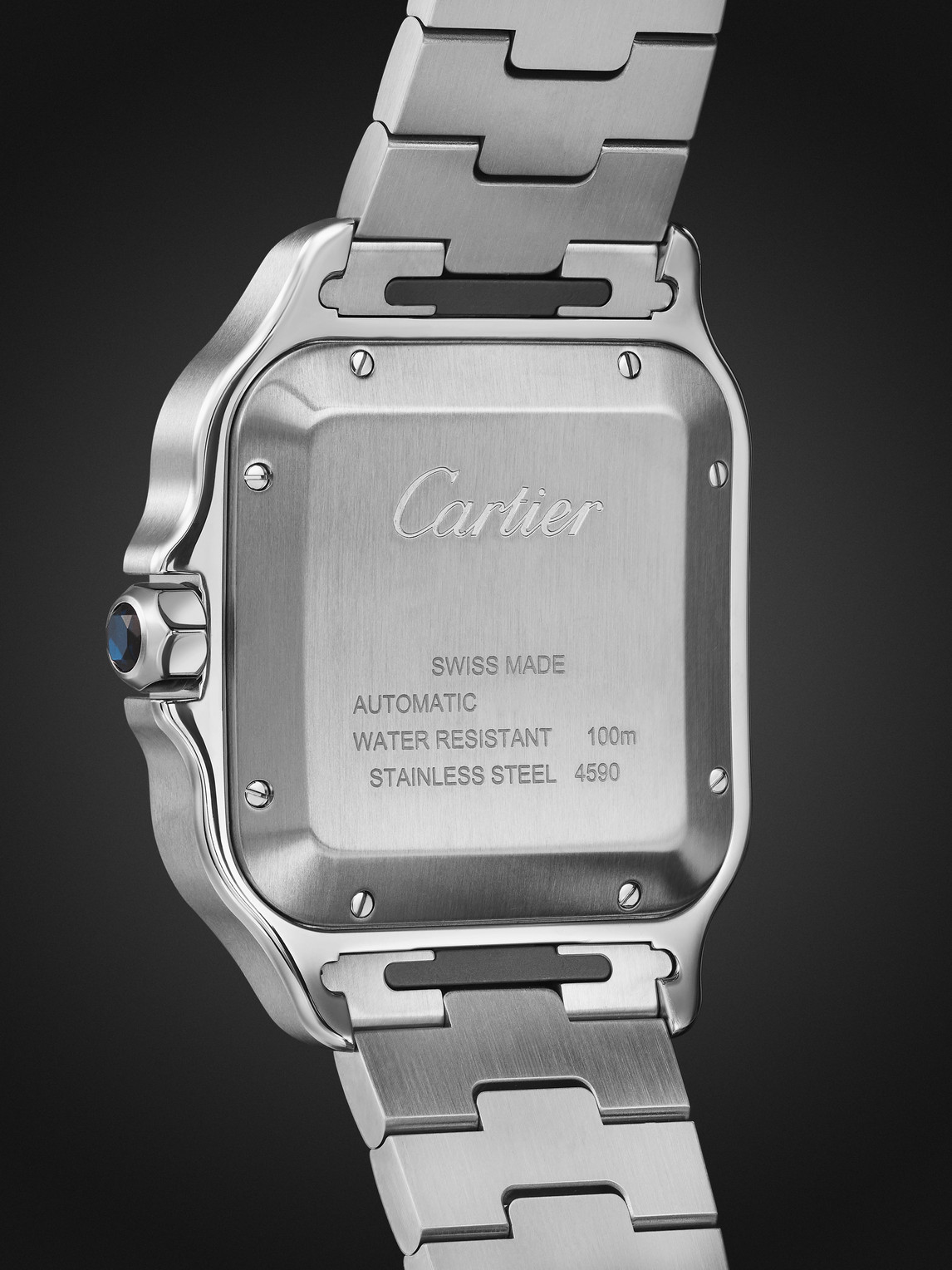  Cartier - Santos De Cartier Automatic Gmt 40.2mm Interchangeable Stainless Steel And Alligator Watch, Ref. No. Wssa0076 - Men - Black 