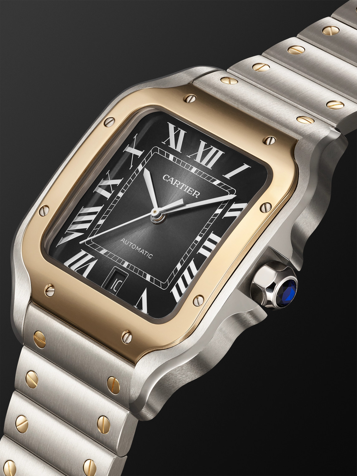  Cartier - Santos De Cartier Automatic 39.8mm Interchangeable Stainless Steel And Alligator Watch, Ref. No. Crw2sa0030 - Men - Black 