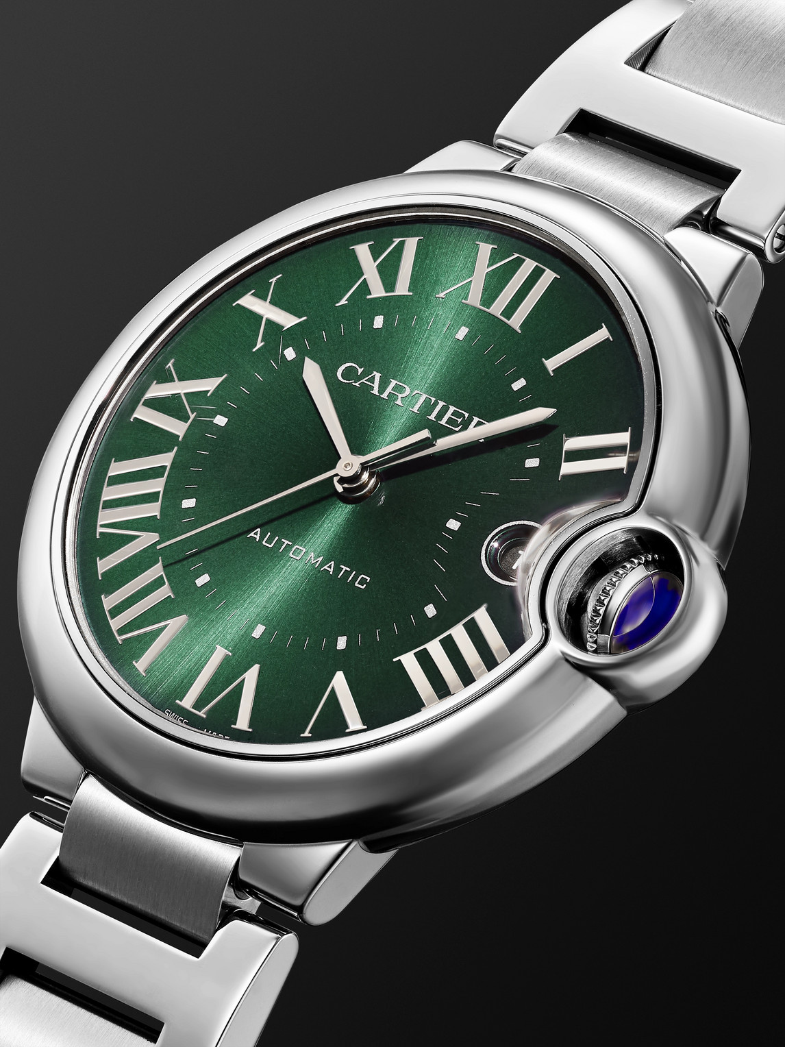  Cartier - Ballon Bleu De Cartier Automatic 40mm Stainless Steel Watch, Ref. No. Wsbb0071 - Men - Green 