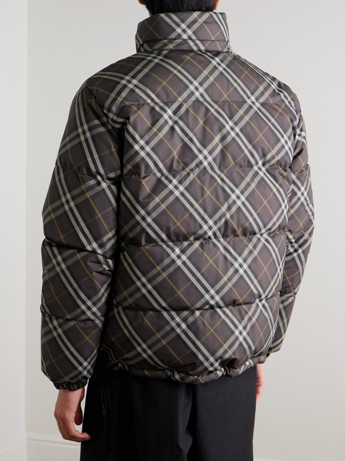  Burberry - Reversible Checked Quilted Shell Down Jacket - Men - Brown - S 
