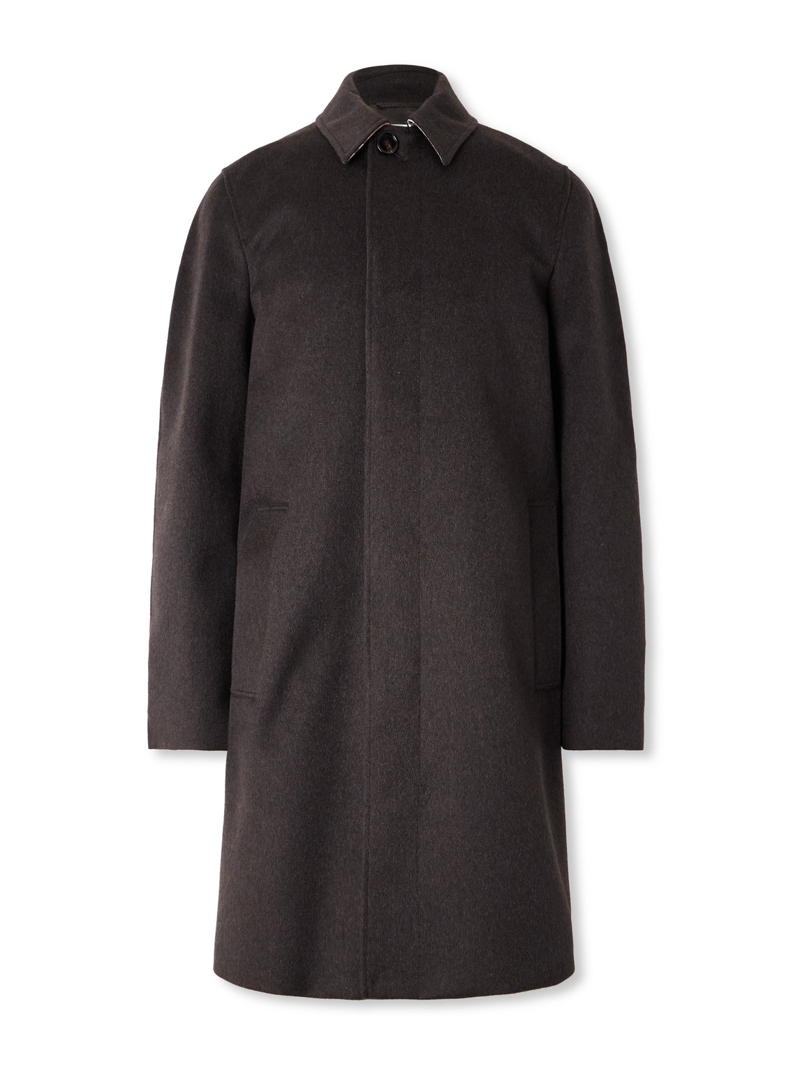 Burberry Cashmere Car Coat In Brown