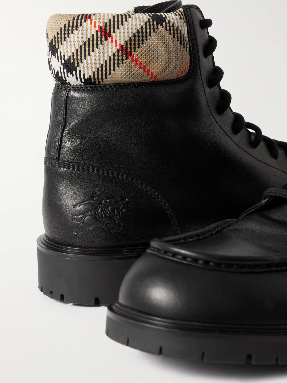 Burberry Brown Leather Amphibian Rogue In Animal Print