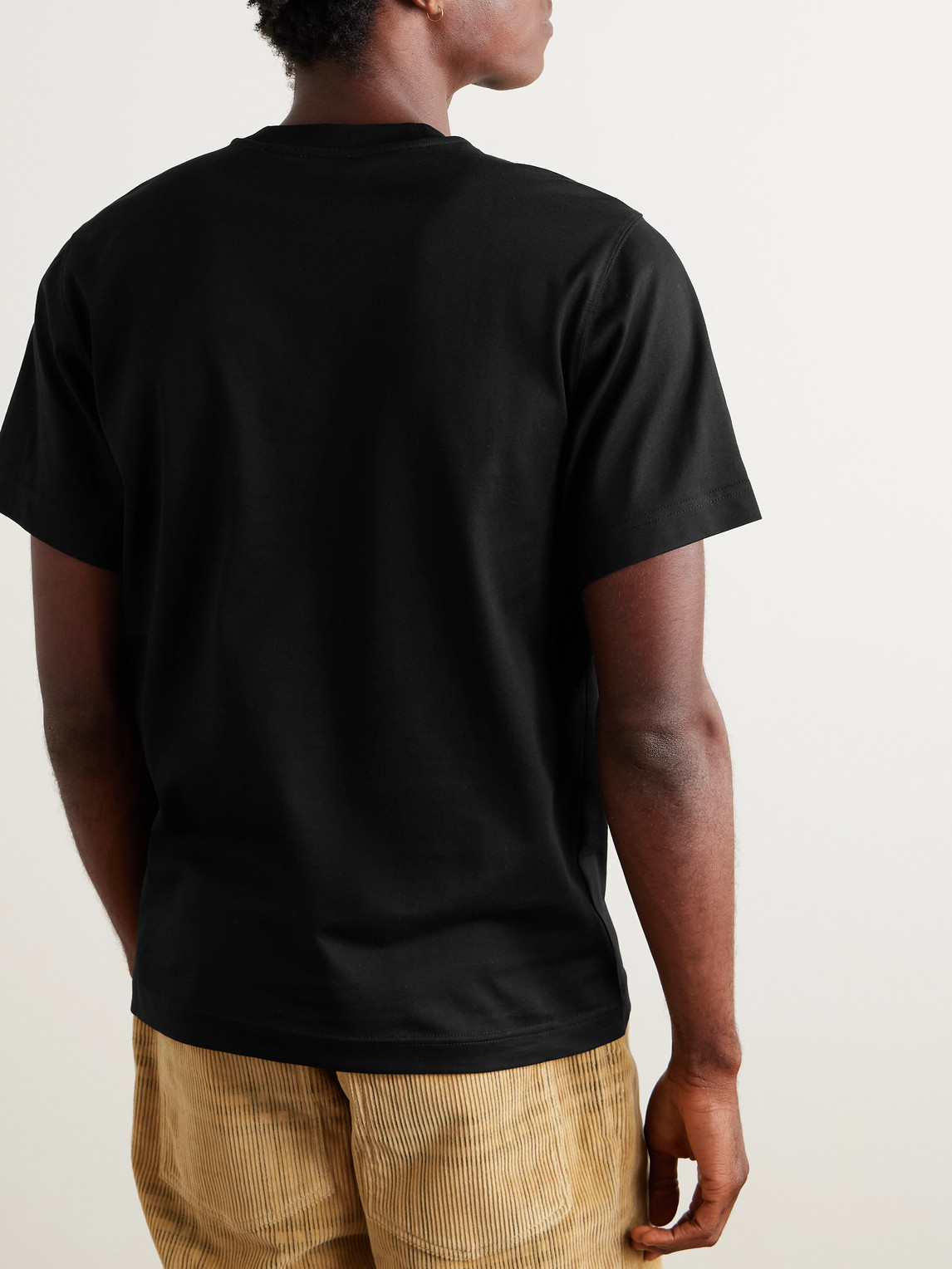 Burberry Graphic Print Crew Neck Short Sleeve T Shirt In Black