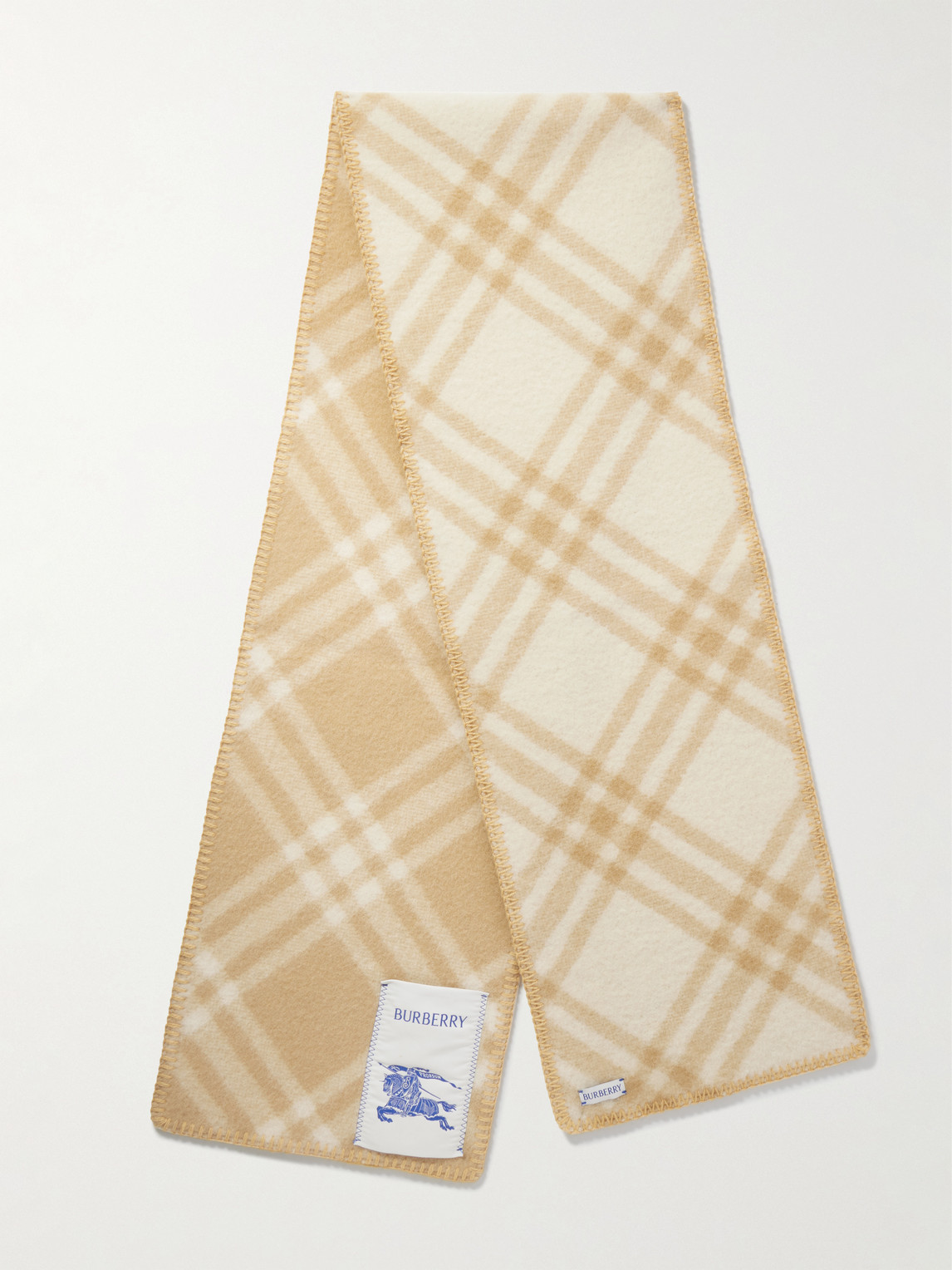 Burberry Checked Wool-Fleece Scarf - Men