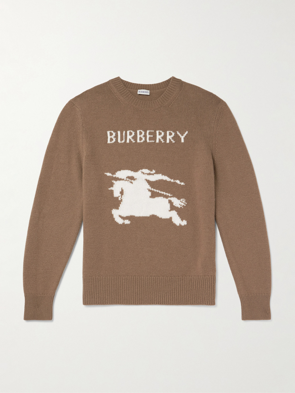 Burberry Intarsia-Knit Wool and Cashmere-Blend Sweateren
