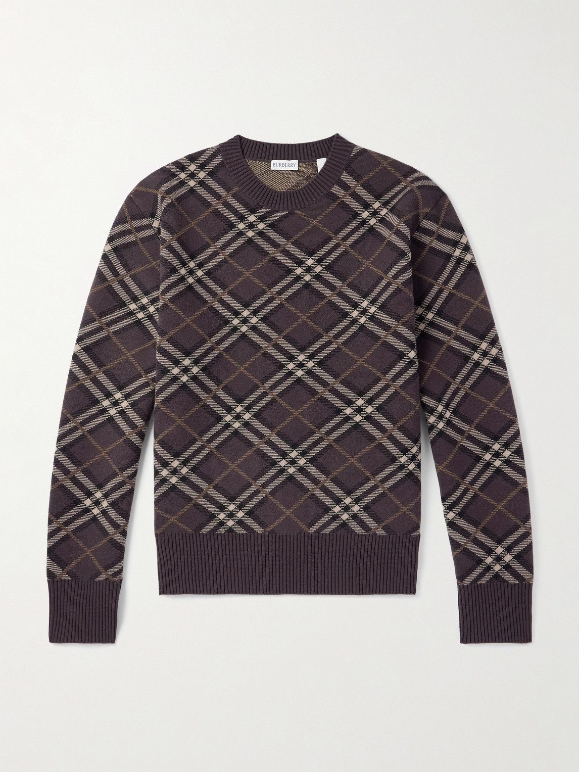 Burberry Gregory Checked Wool-Blend weater - Men