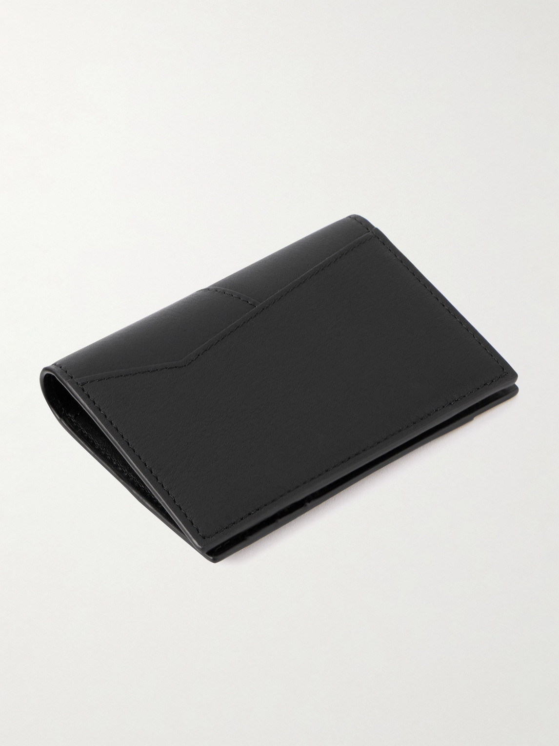 Loewe Puzzle Edge Leather Bifold Cardholder In Black