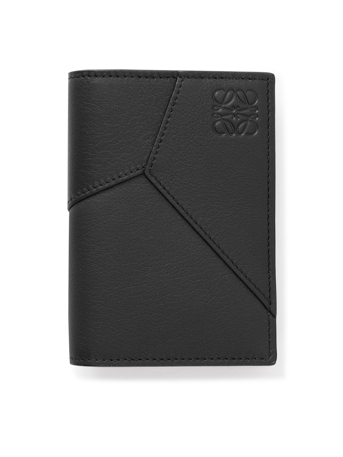 Loewe Puzzle Edge Leather Bifold Cardholder In Black