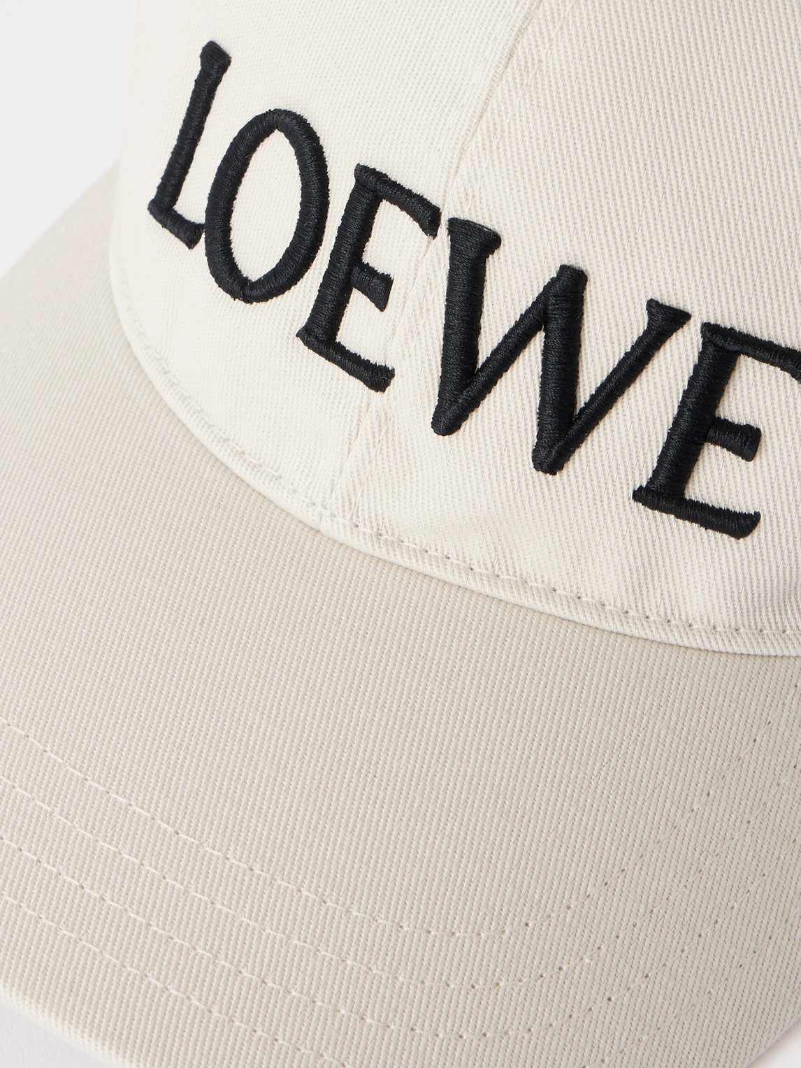 Loewe Louis Wain Logo-embroidered Cotton-twill Baseball Cap In Neutral