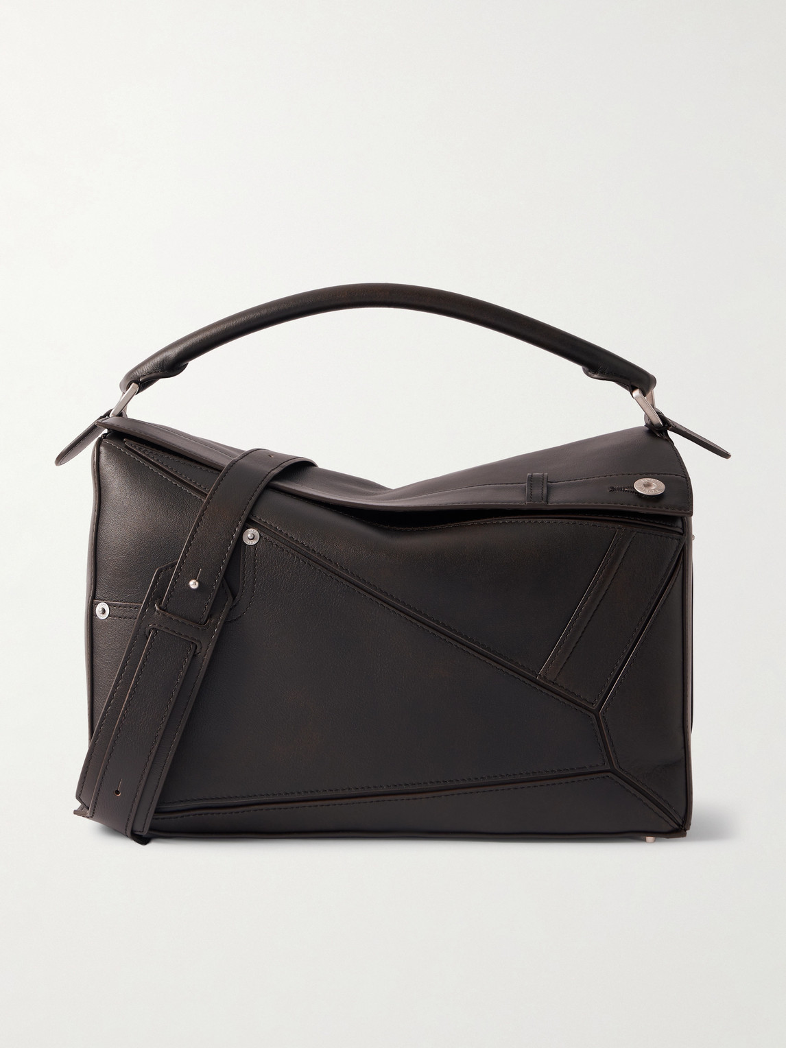Loewe Puzzle Leather Messenger Bag - Men