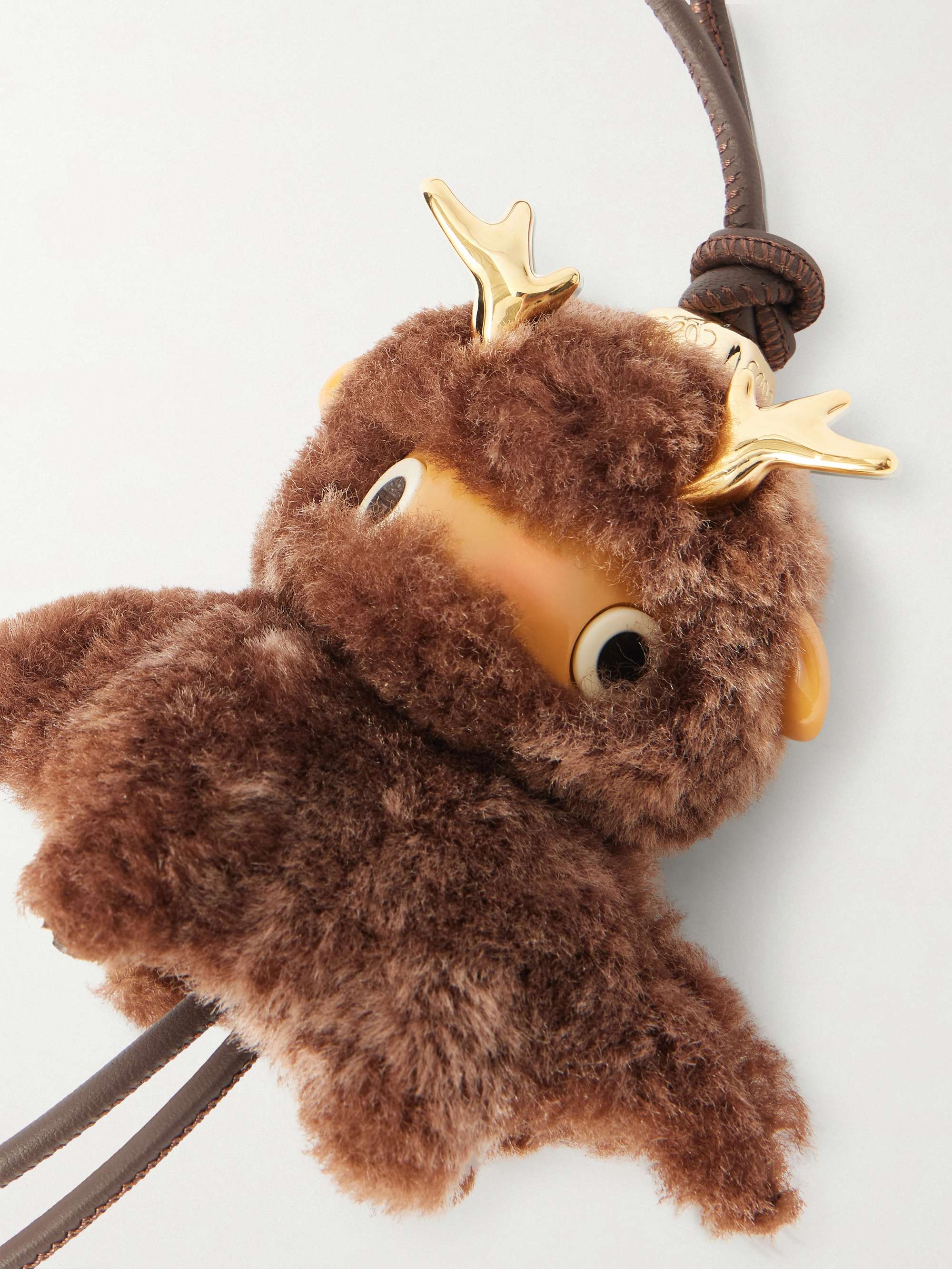 LOEWE Deer Puzz Shearling Bag Charm for Men | MR PORTER