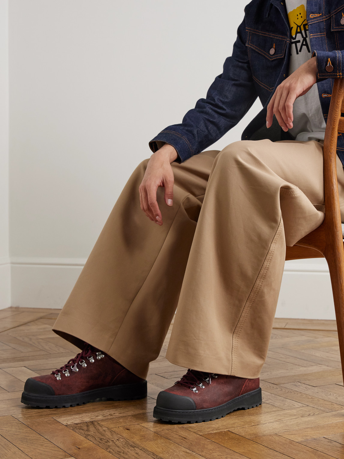 Desert Oasis Cornaro Rubber-Trimmed Waxed-Suede Boots — 2