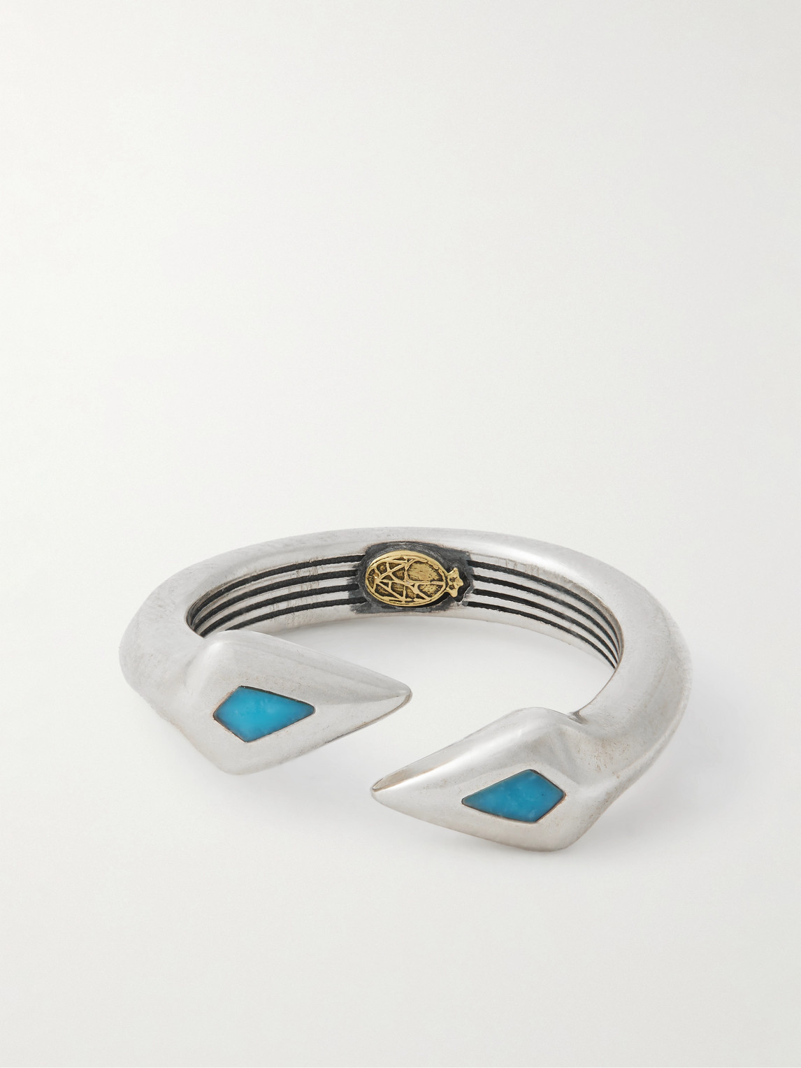 Jacques Marie Mage Weston Sterling Silver Kingman Turquoise Ring - Men