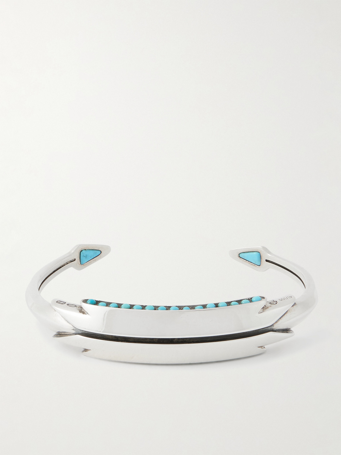 Jacques Marie Mage Weston Sterling Silver, Kingman Turquoise And 18-karat Gold Cuff