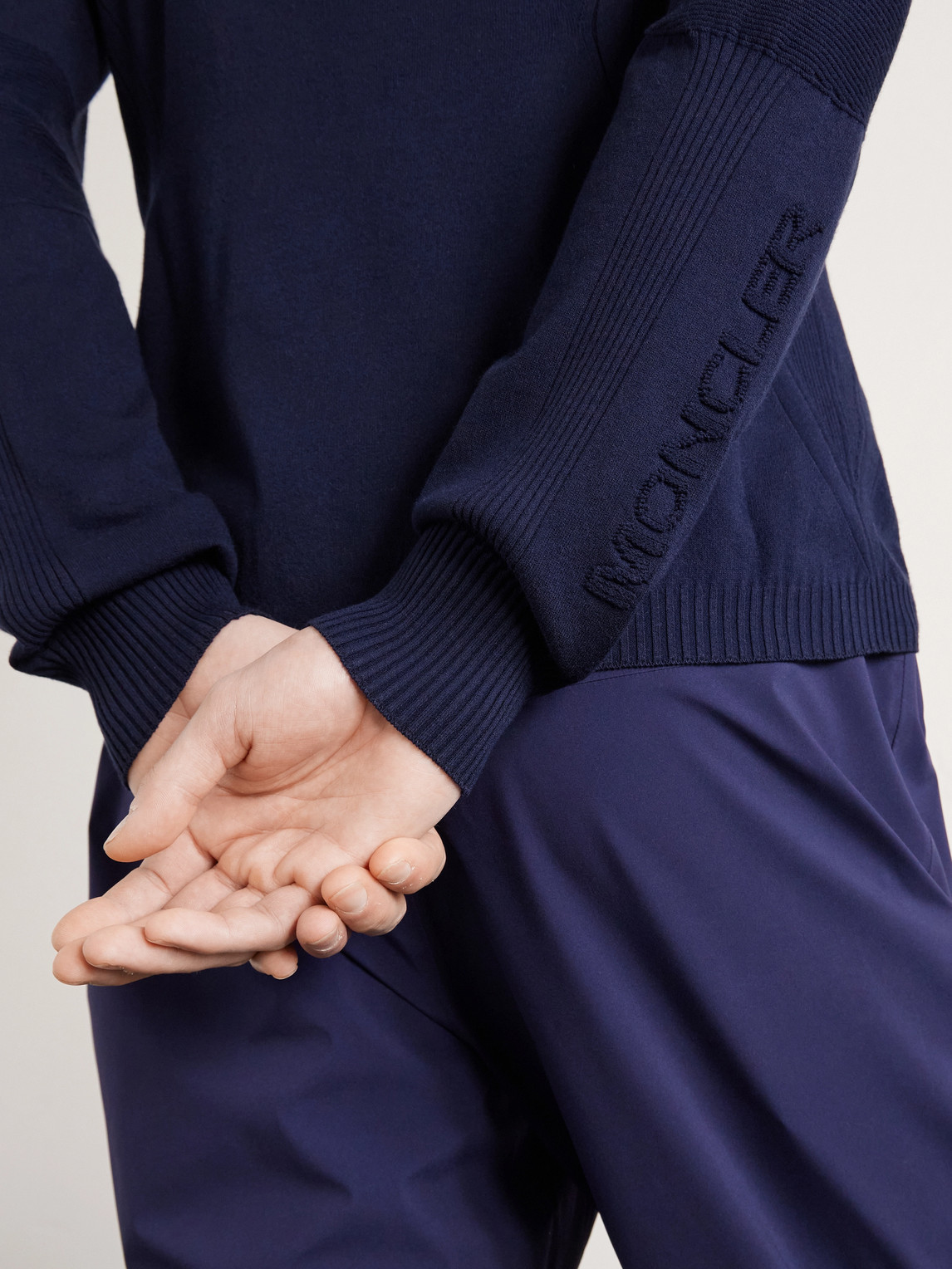 Grenoble - Logo-Appliquéd Crepe Sweater