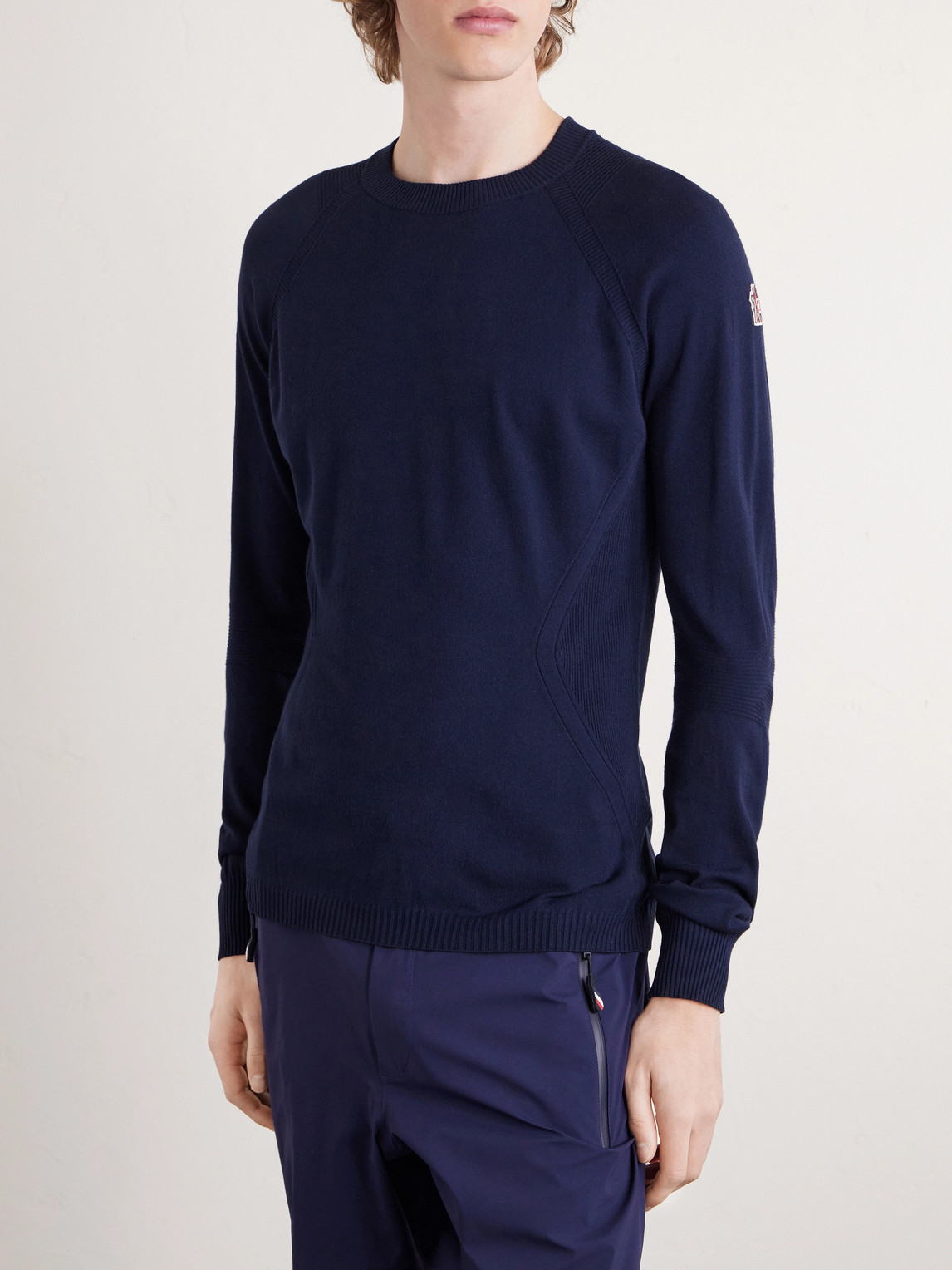 Grenoble - Logo-Appliquéd Crepe Sweater