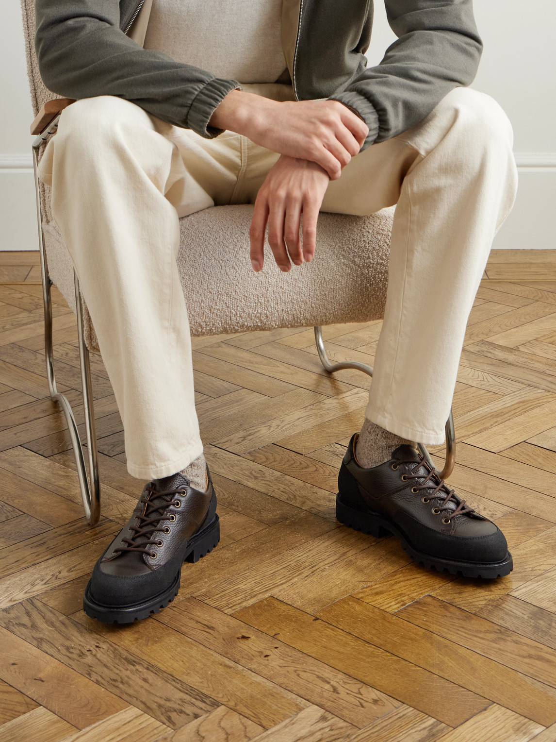 Morjas The Hybrid Hiker Full-grain Leather Boots In Brown