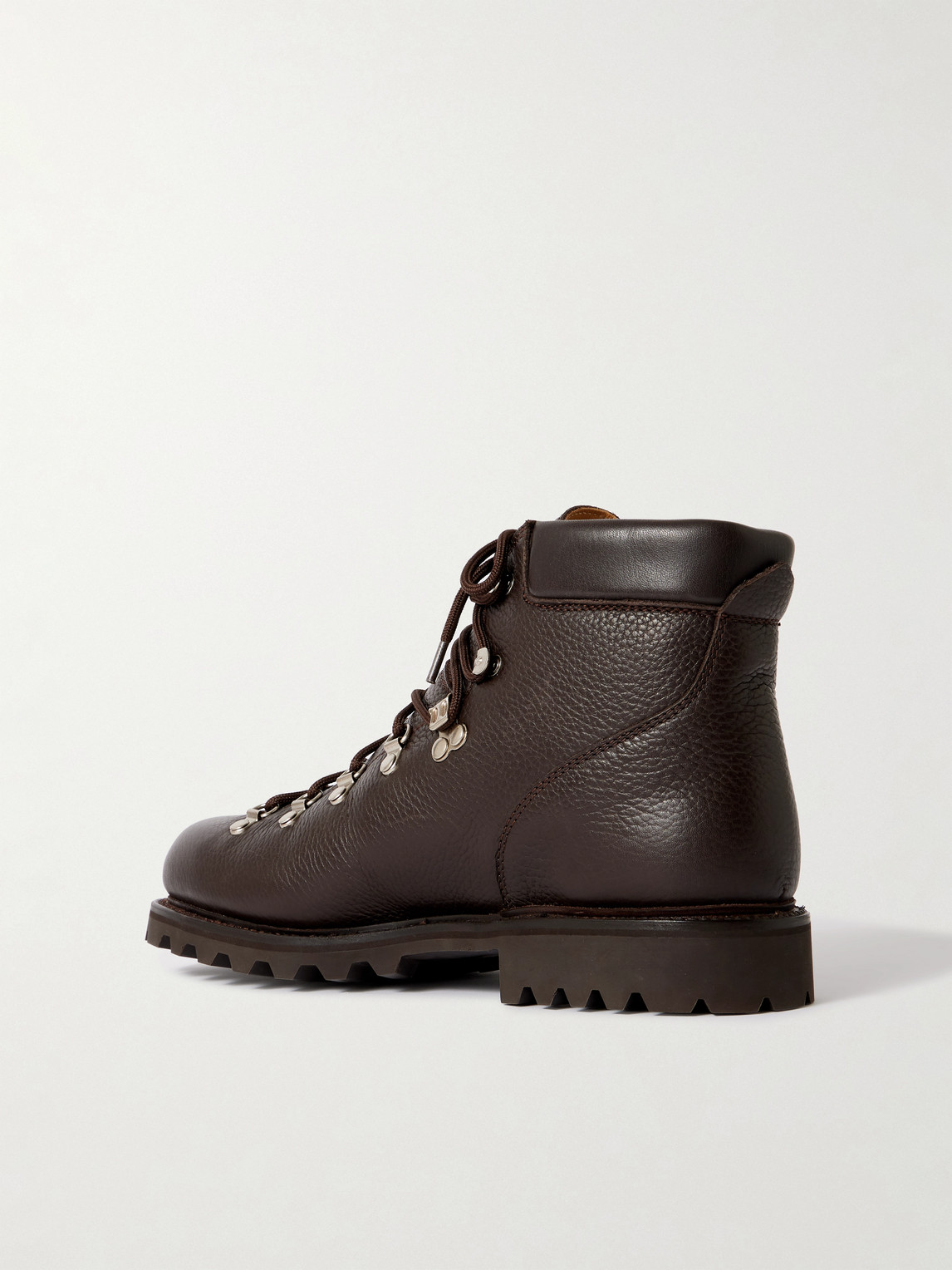 Morjas Full-grain Leather Hiking Boots In Brown
