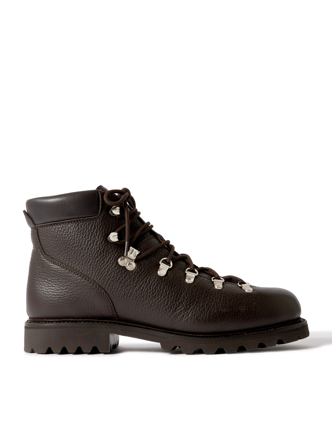 Morjas Full-grain Leather Hiking Boots In Brown