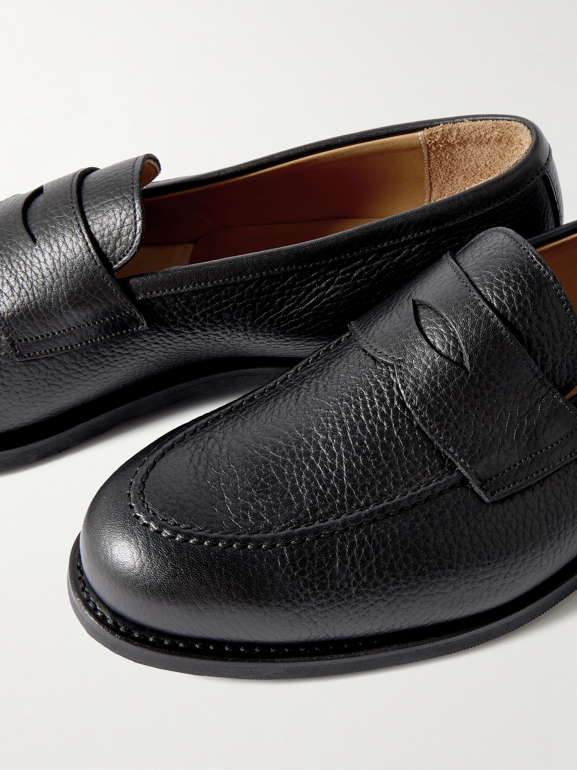 Full-Grain Leather Penny Loafers