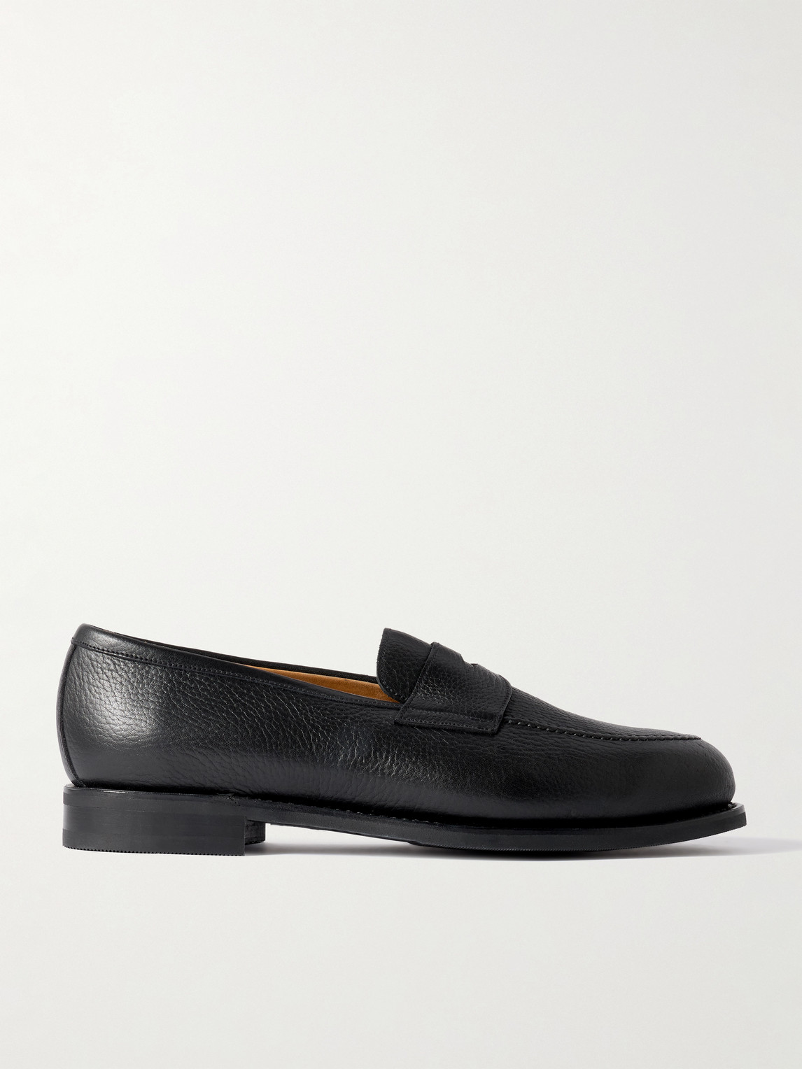 Morjas Full-grain Leather Penny Loafers In Black