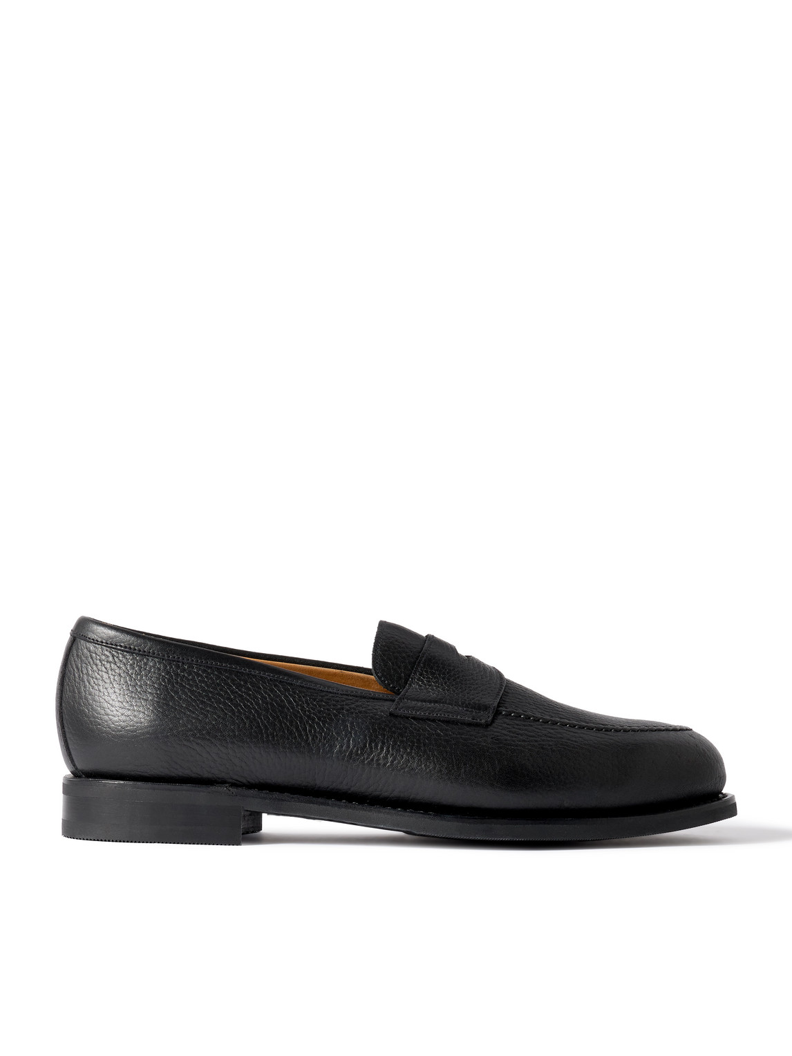 Morjas Full-grain Leather Penny Loafers In Black