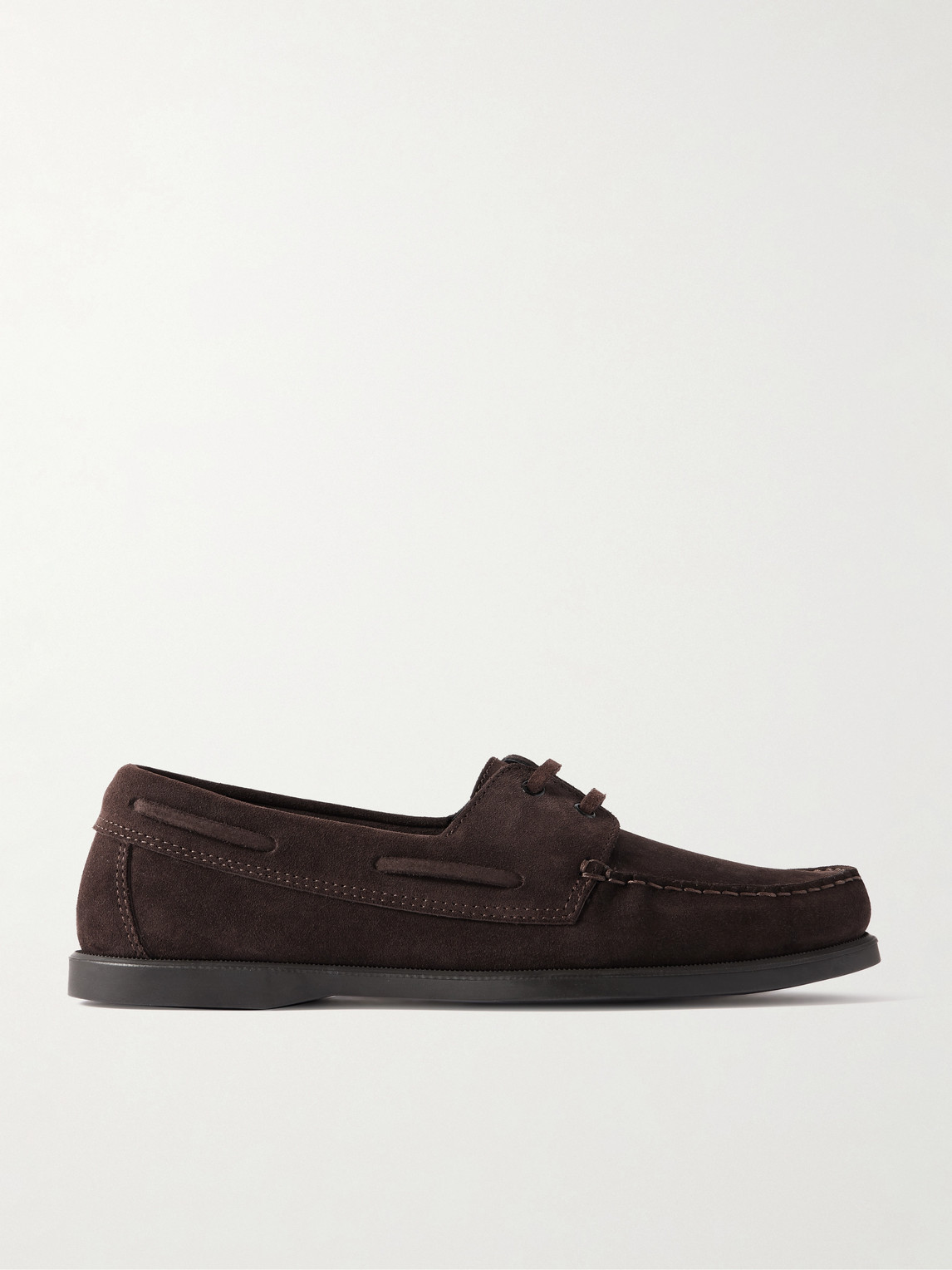 Morjas Suede Boat Shoes In Brown
