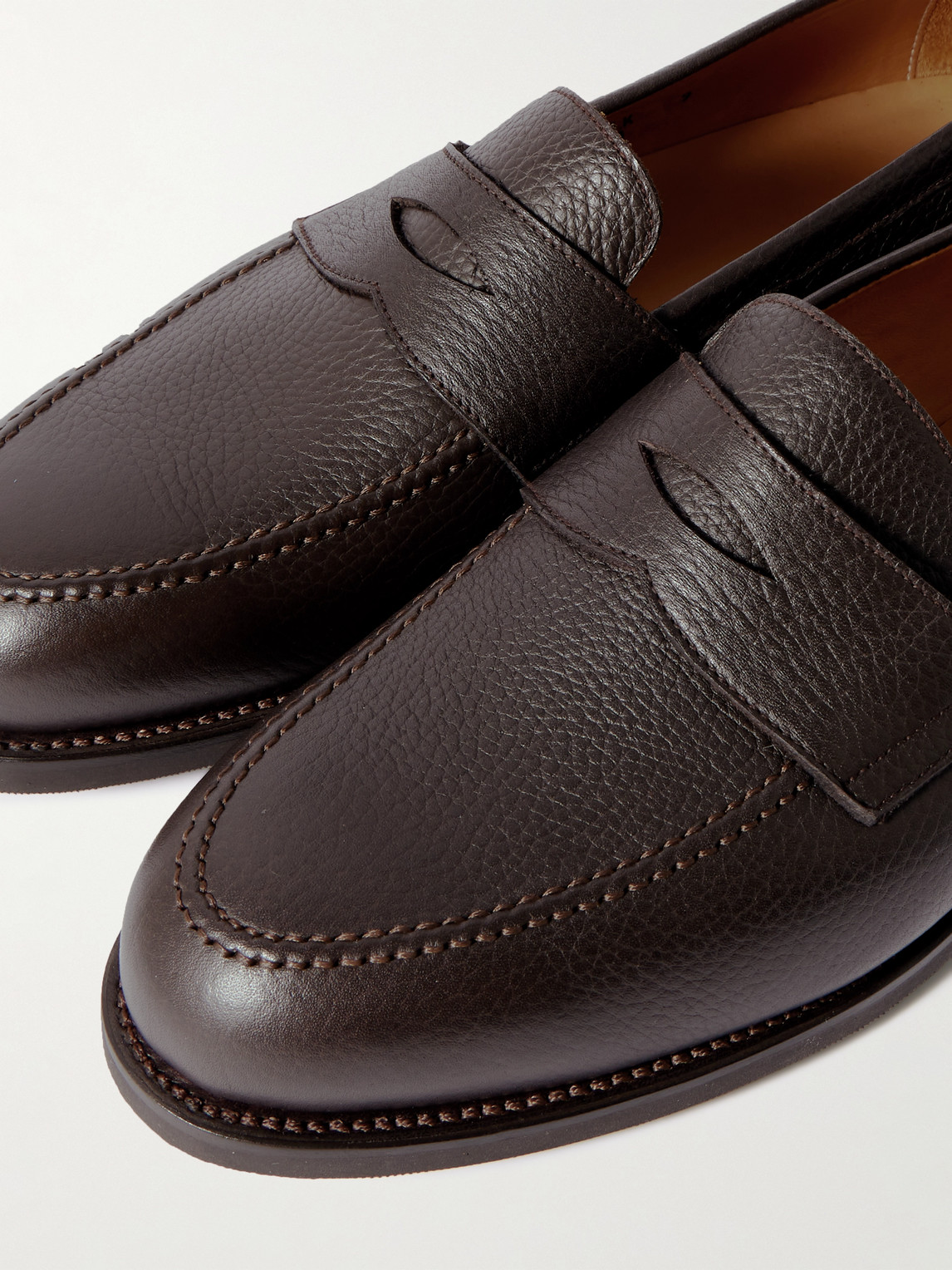 Full-Grain Leather Penny Loafers