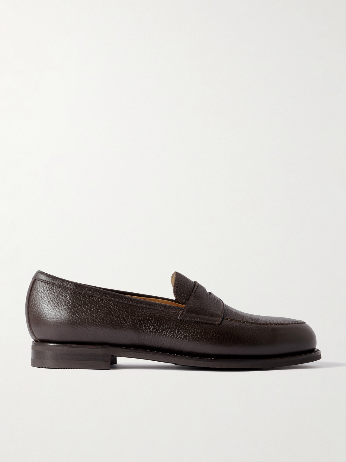 Morjas Full-grain Leather Penny Loafers In Brown