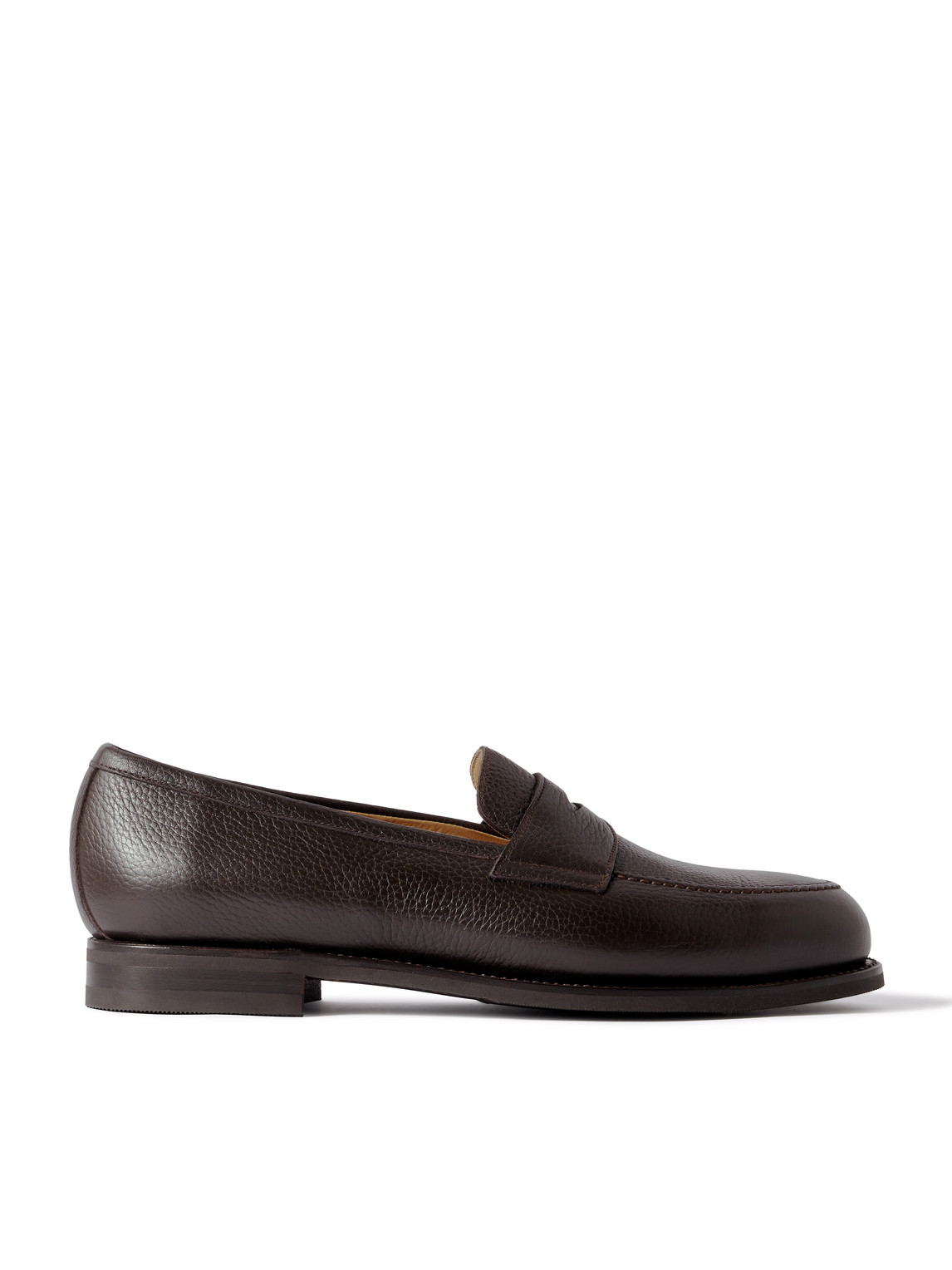 Morjas Full-grain Leather Penny Loafers In Brown