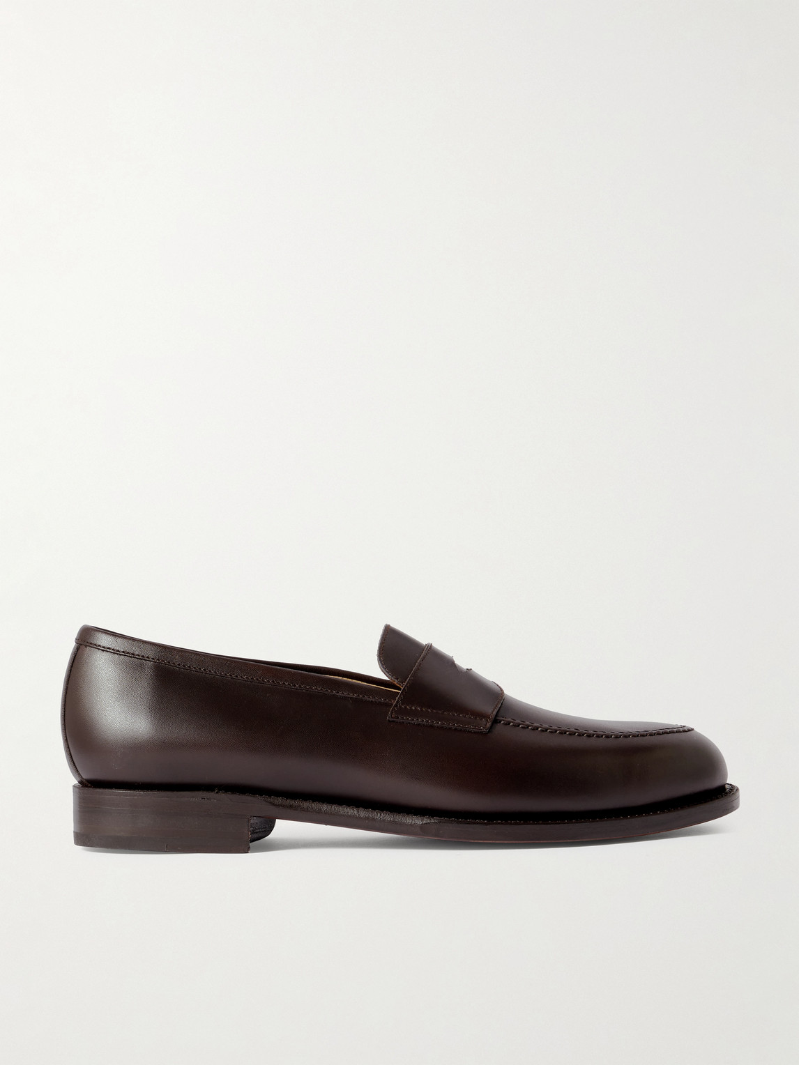 Morjas Leather Penny Loafers In Brown