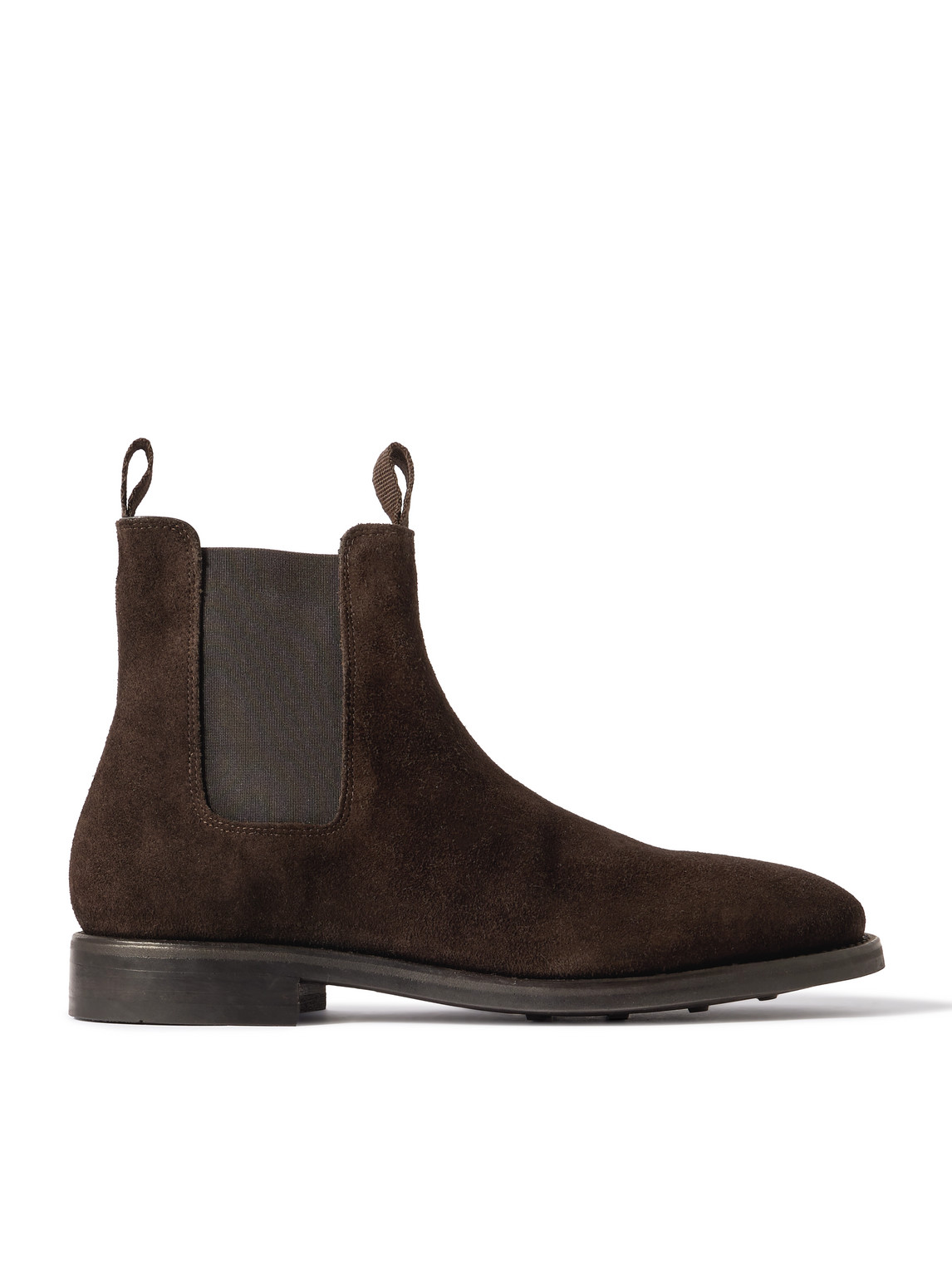 Morjas Suede Chelsea Boots In Brown
