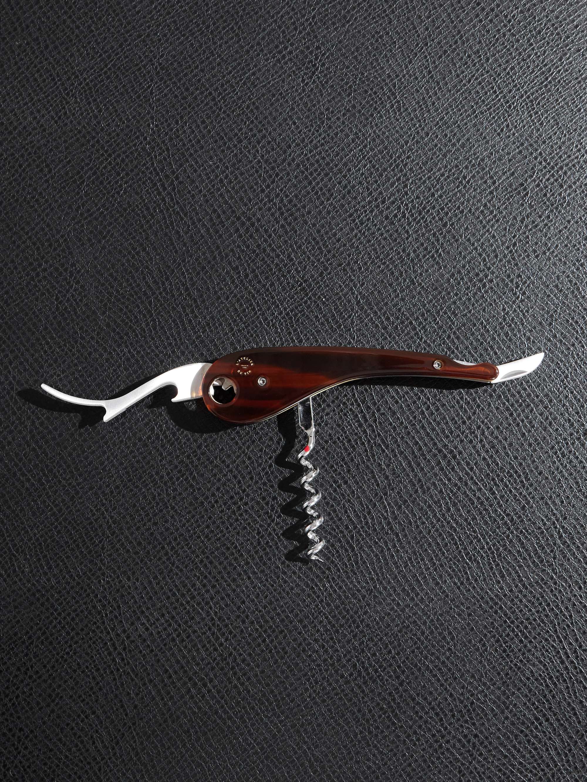 L'ATELIER DU VIN Soft Machine Nomad Dandy Tortoiseshell Acetate and Brass Corkscrew