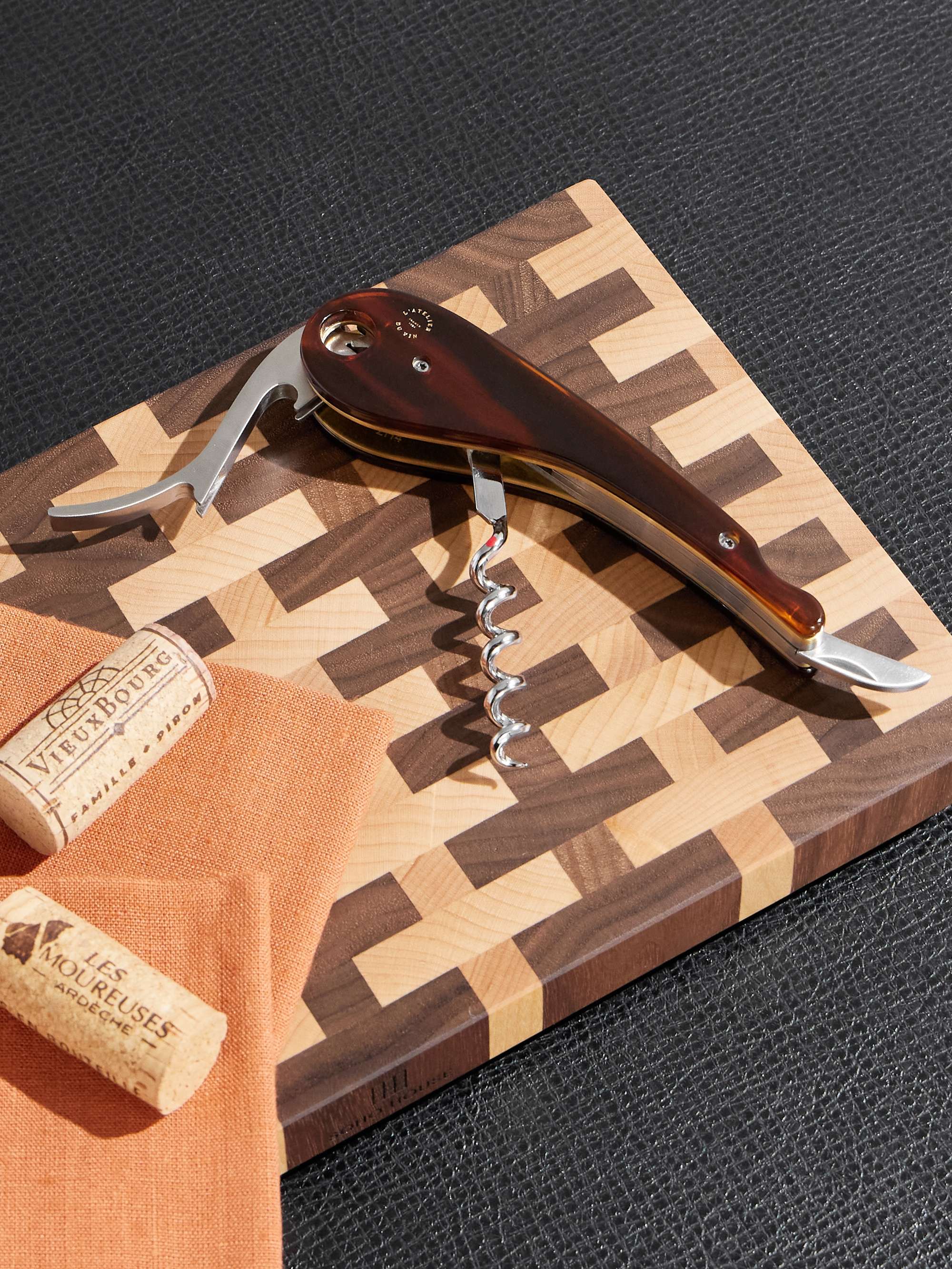 L'ATELIER DU VIN Soft Machine Nomad Dandy Tortoiseshell Acetate and Brass Corkscrew