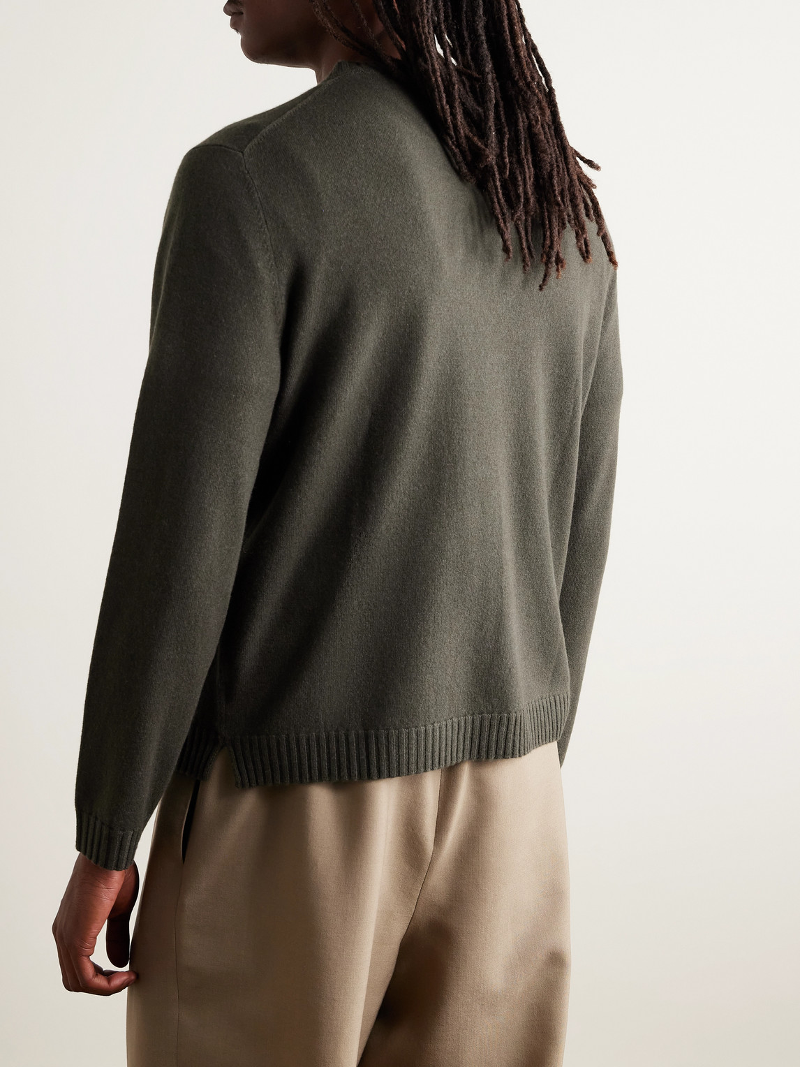  N.peal - Stanley Tucci Cashmere Organic Sweater - Men - Green - M 