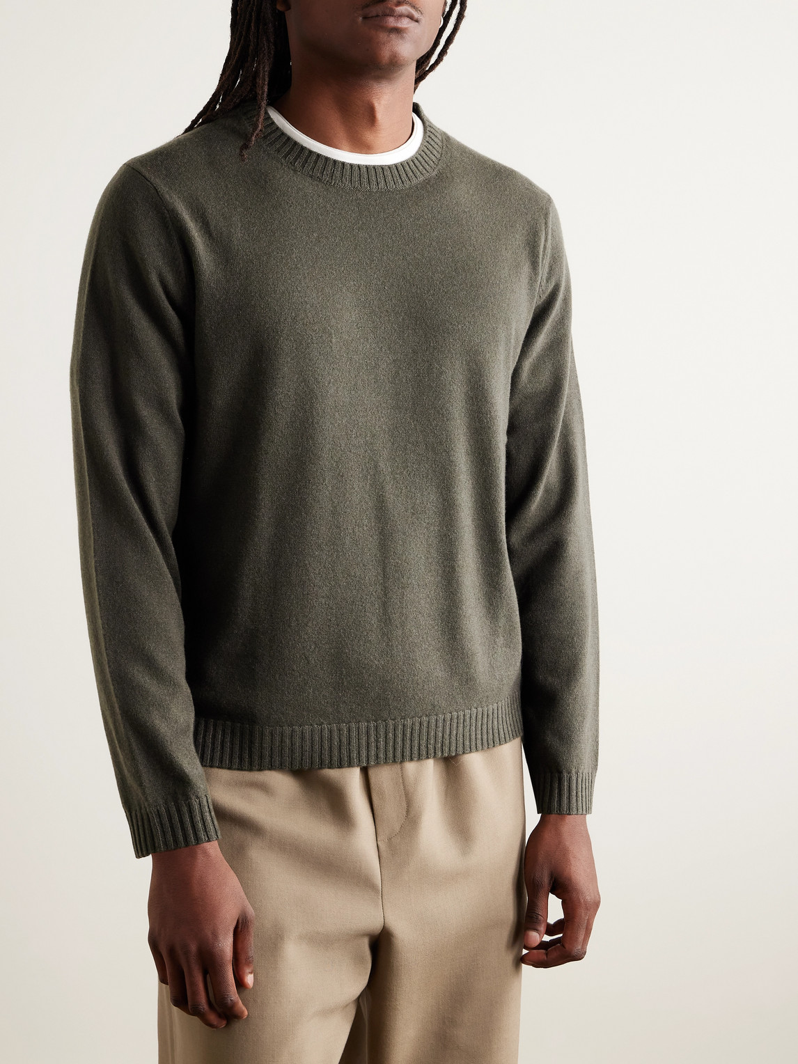  N.peal - Stanley Tucci Cashmere Organic Sweater - Men - Green - M 