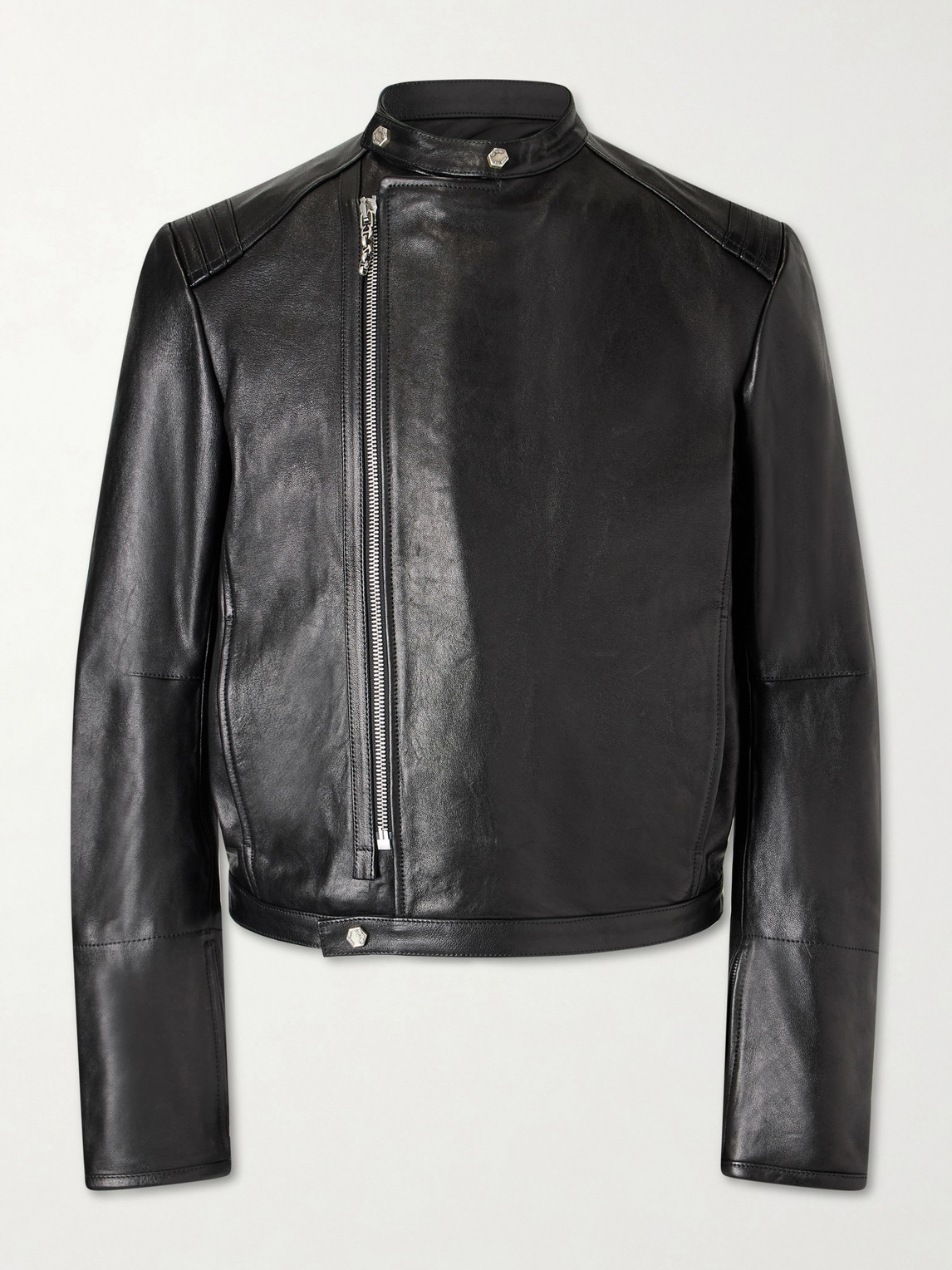 424 Hoorsenbuhs Race Leather Jacket In Black