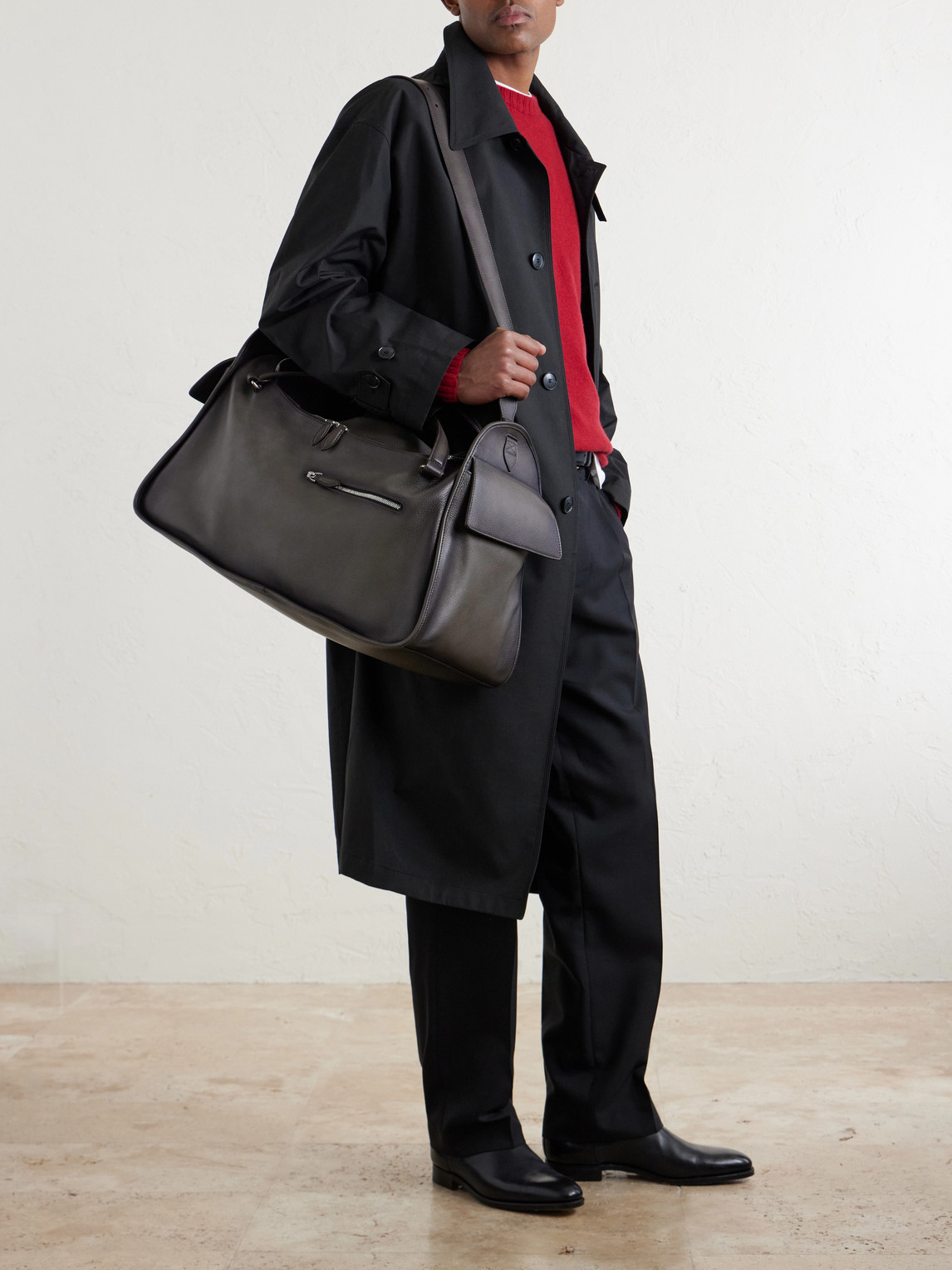  Berluti - Periple Full-grained Leather Weekend Bag - Men - Brown 