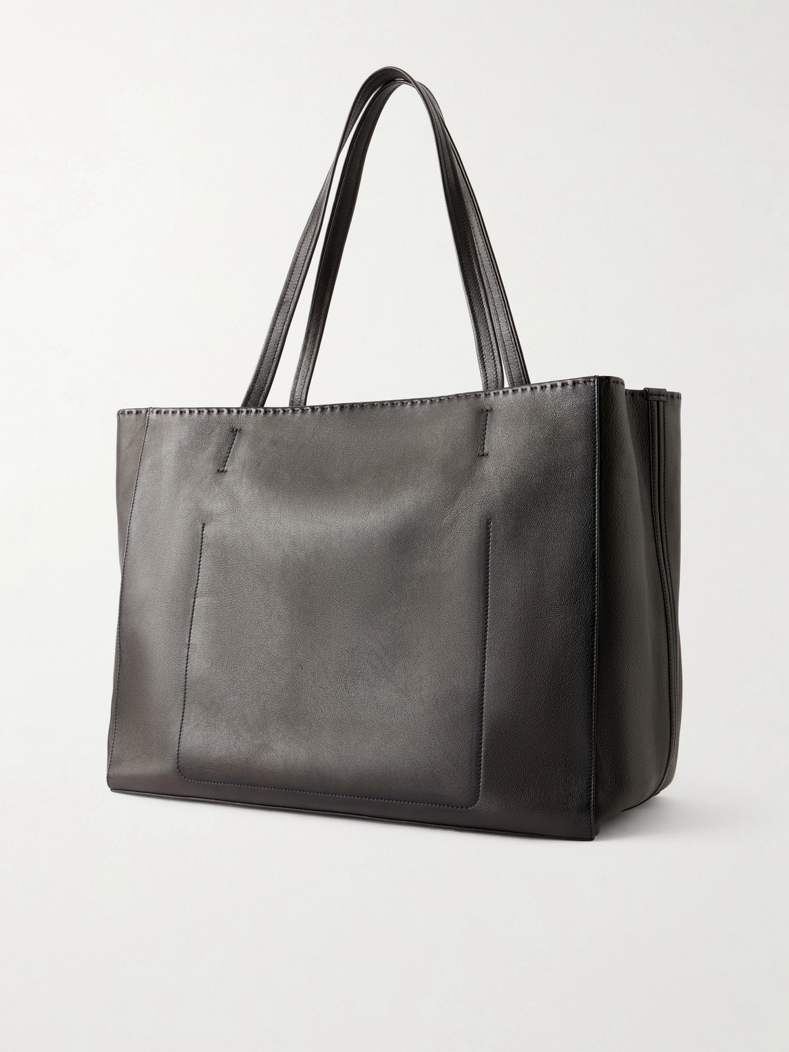  Berluti - Leather Tote Bag - Men - Black 